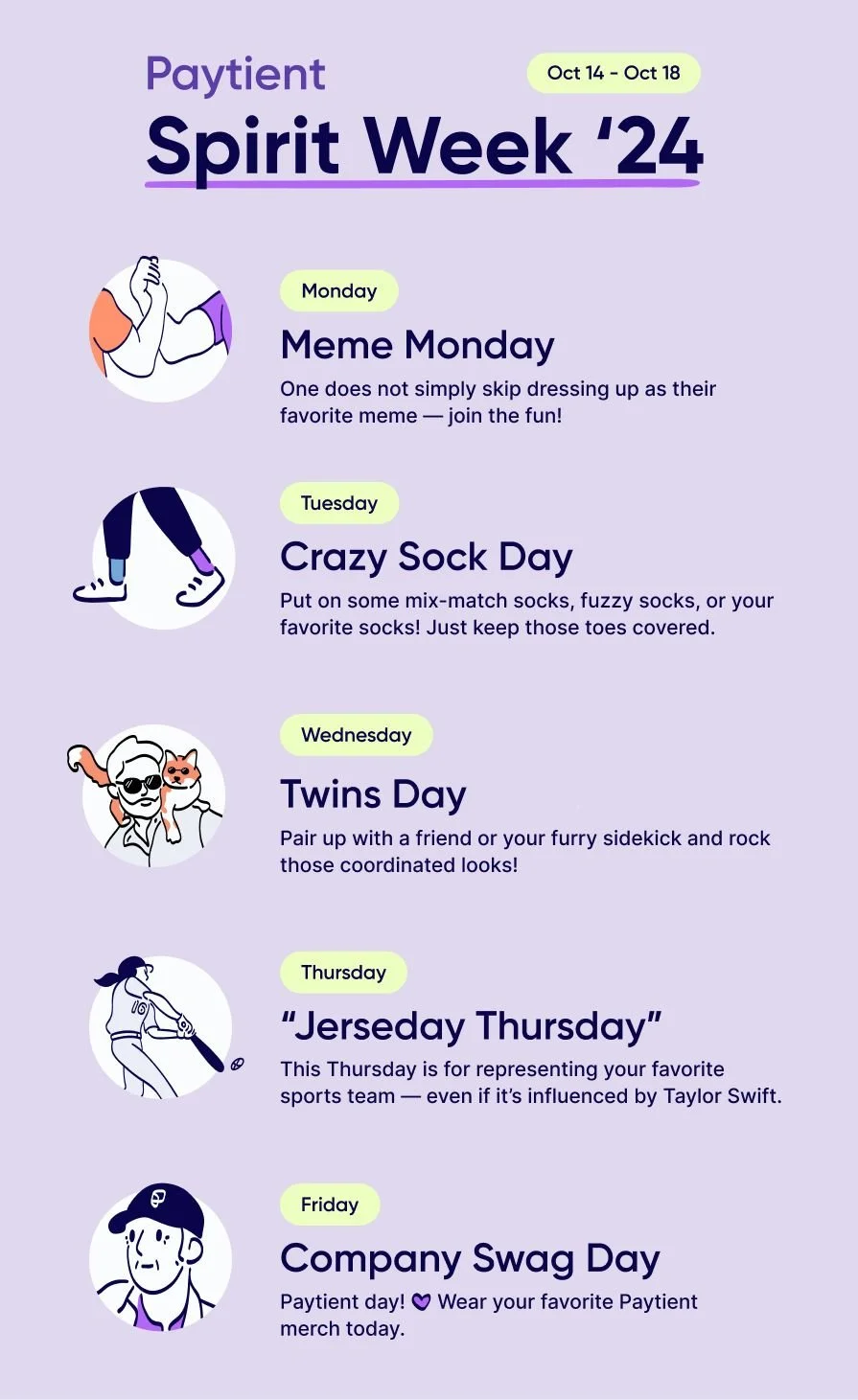 Payient Virtual Homecoming Dress Up Themes Announcement