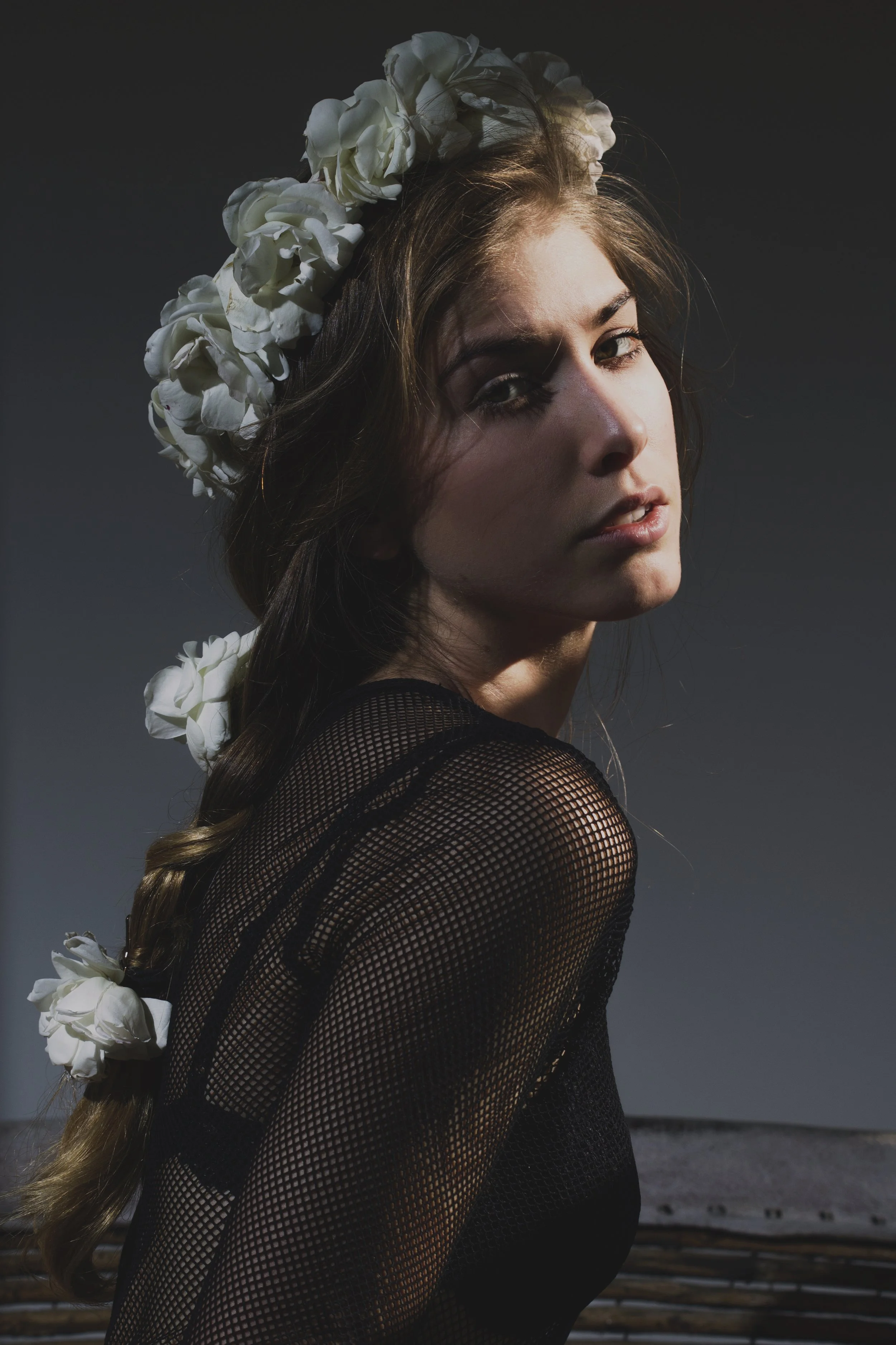 Roses blanches, midi