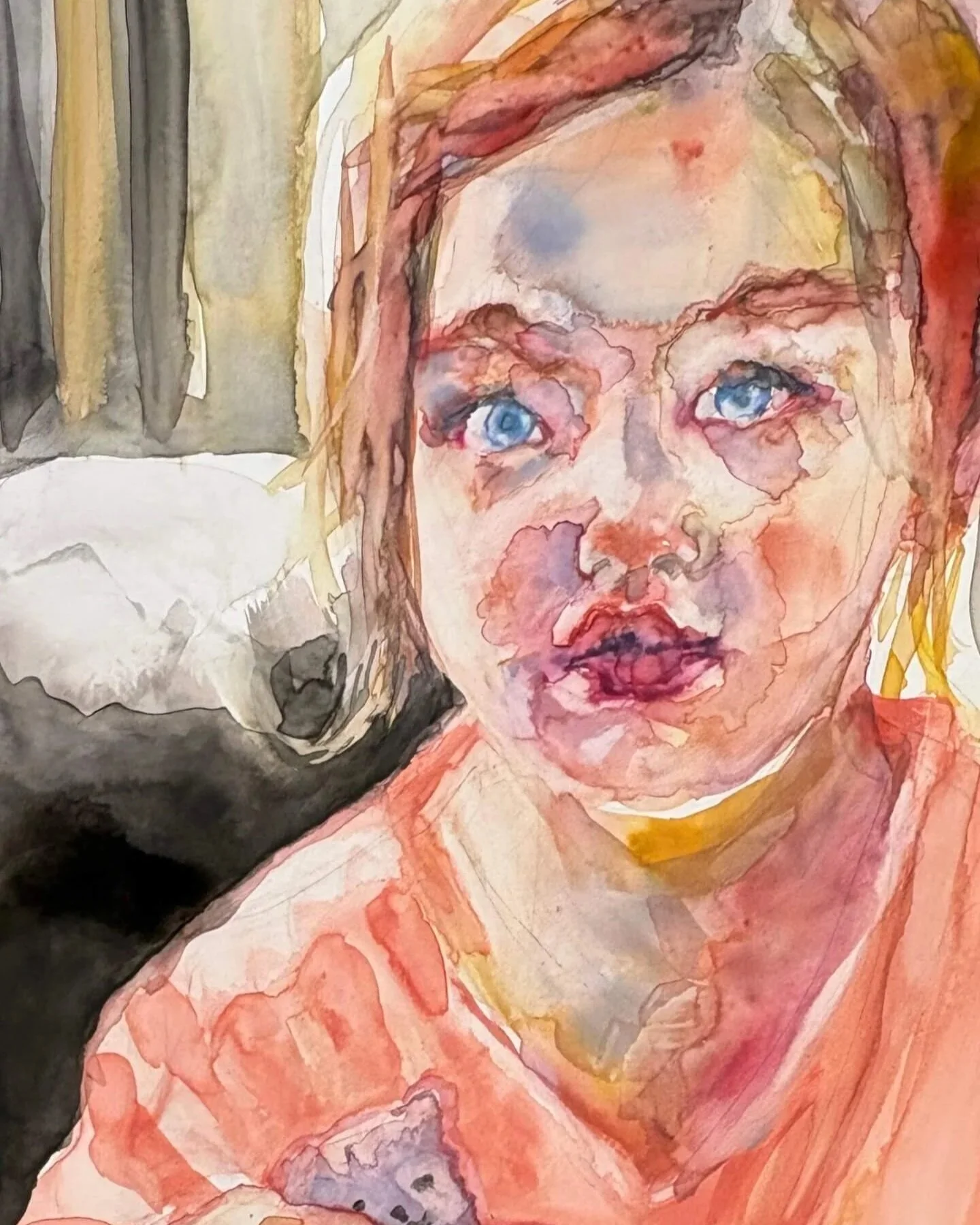 Paint expressive watercolor portraits with Laura on July 5th