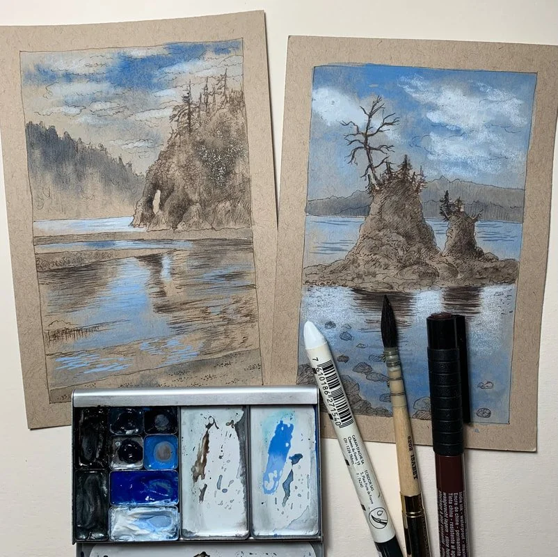 Sketch and paint the shoreline with Dorota Haber-Lehigh on August 28th