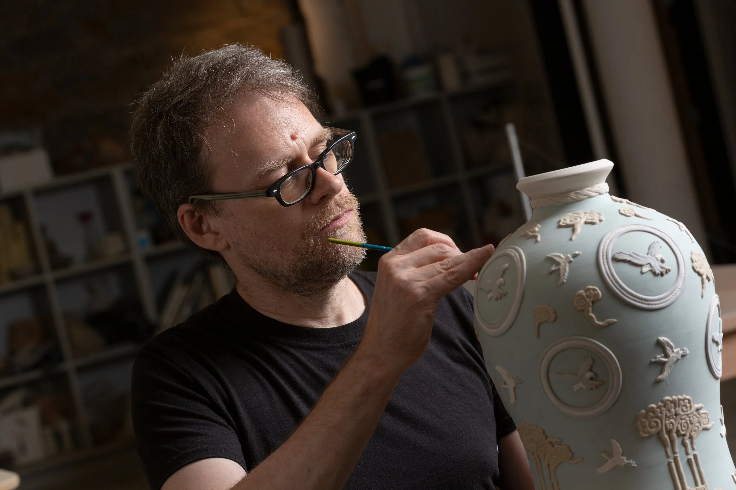 Make your own stamps and sprig molds to create textures on clay October 4