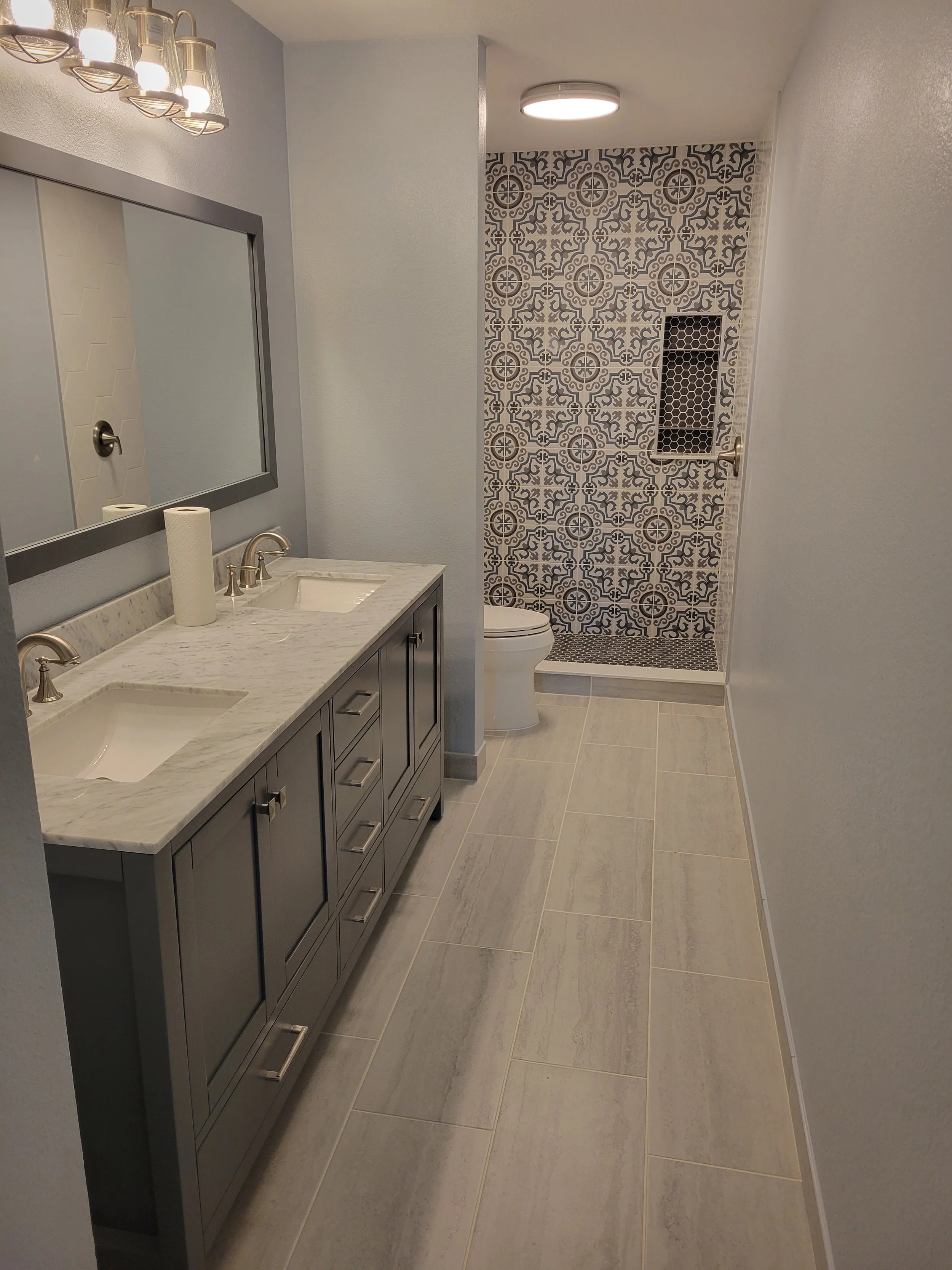 Hallway bathroom makeover