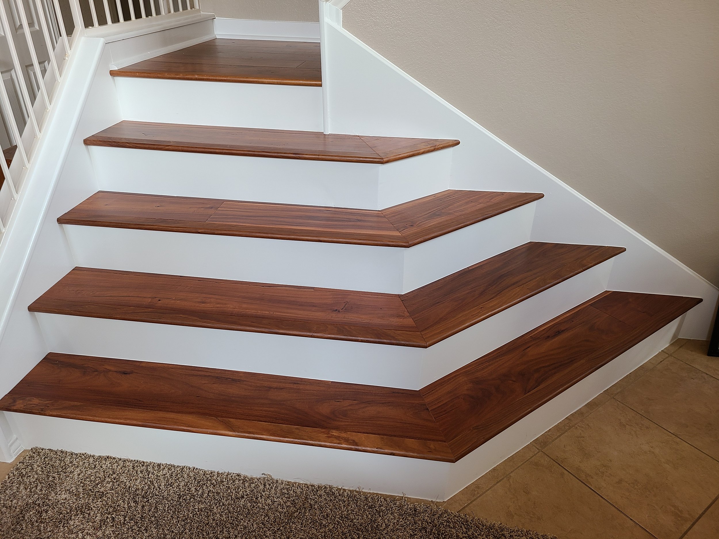 New stair treads
