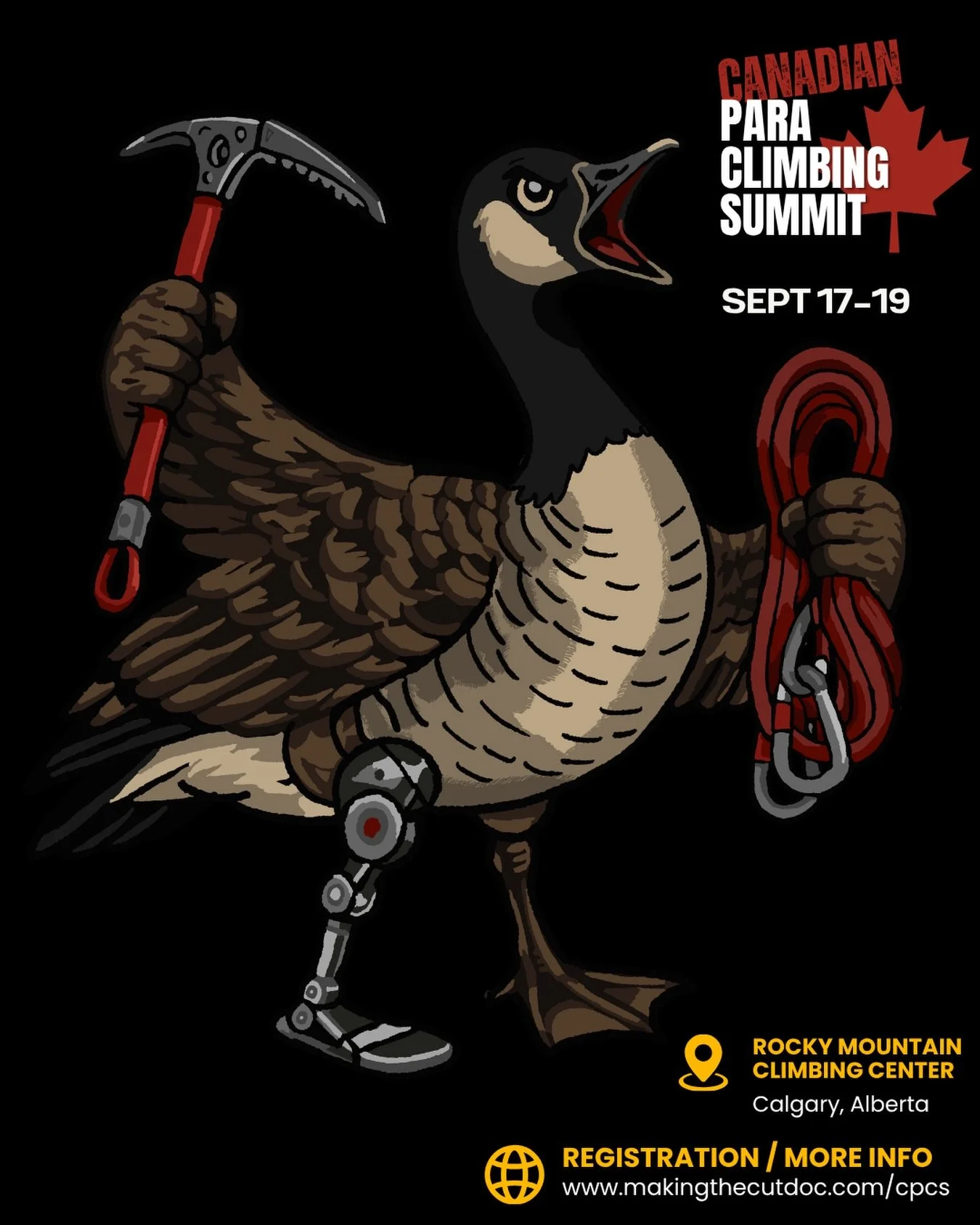 Well. Things really snowballed in the best possible way! What started as a day of outdoor climbing has turned into a multi-day para-climbing summit with para-coaching, setting, classification, climbing, and calling workshops in Calgary from Sept 17-1