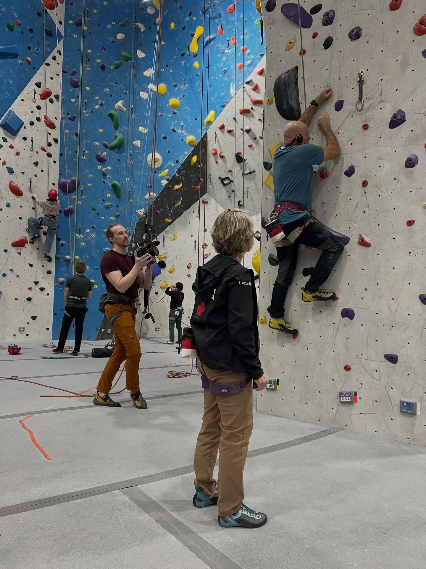 Thanks so much to @climbjunction for having us yesterday. Got some great footage of the para-climbing team and even got Tyler up on a route or two.