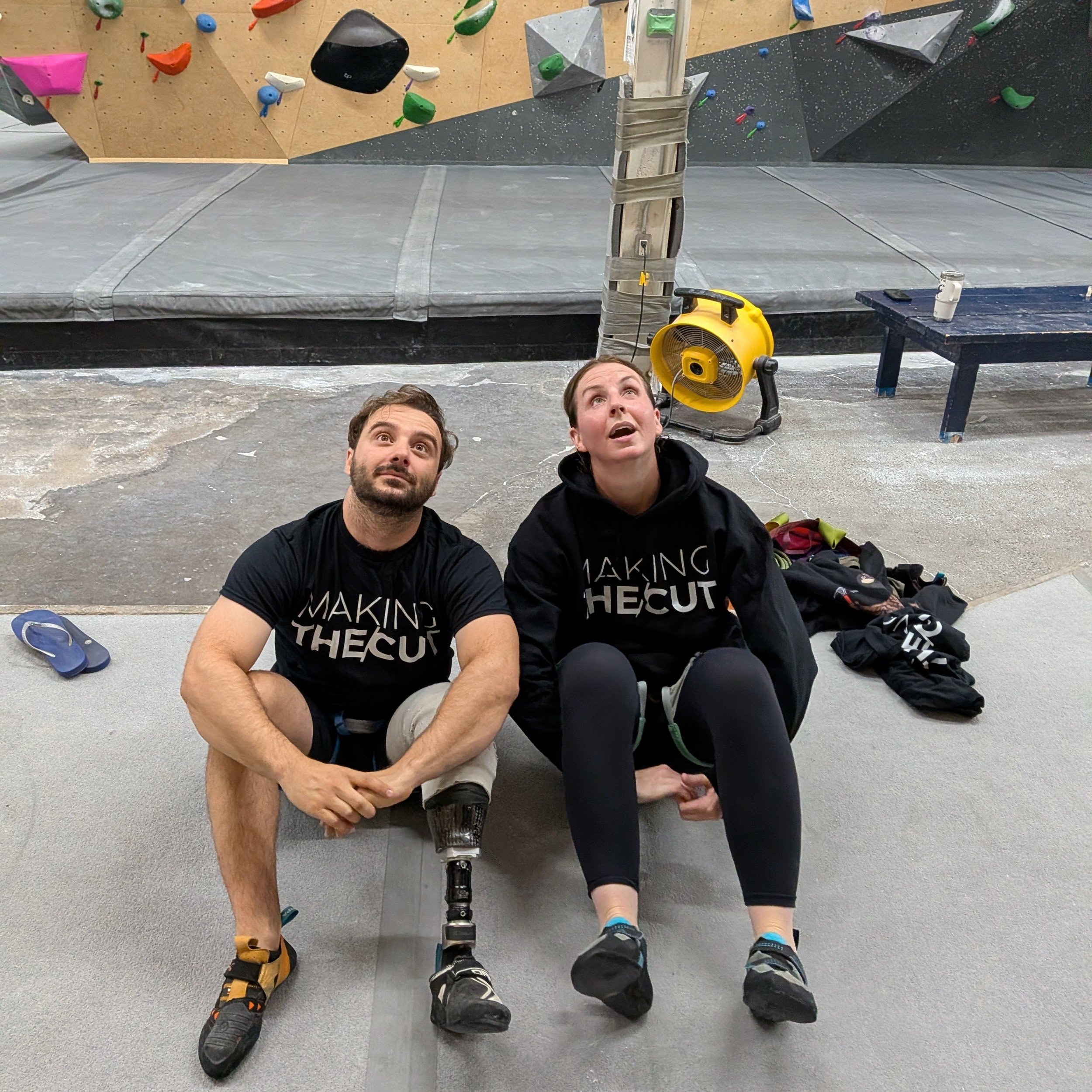 "Ok now make it look like you guys are reading the route.

Ok can you be a little more active?

Ok...stop that. Can you pretend like you guys have read a route before?

Ok I think I'll just shoot the shirts from behind.

We may be difficult char