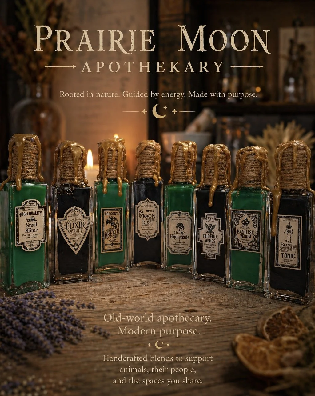 Old World Apothekary Jars