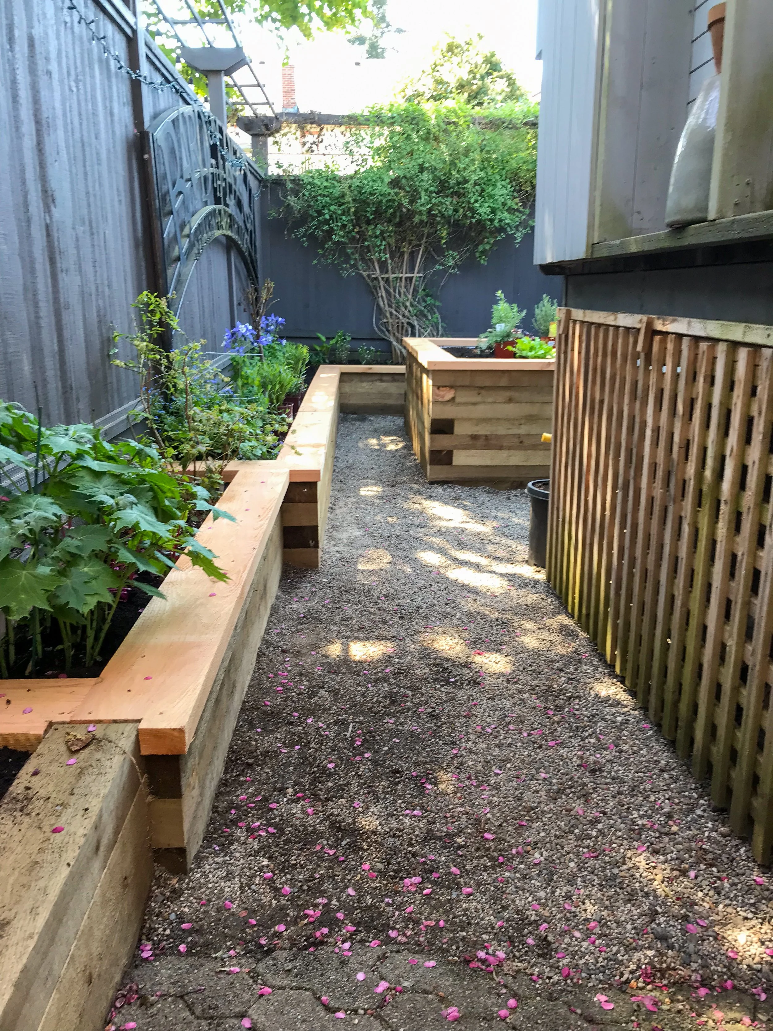 Custom Wood Garden beds