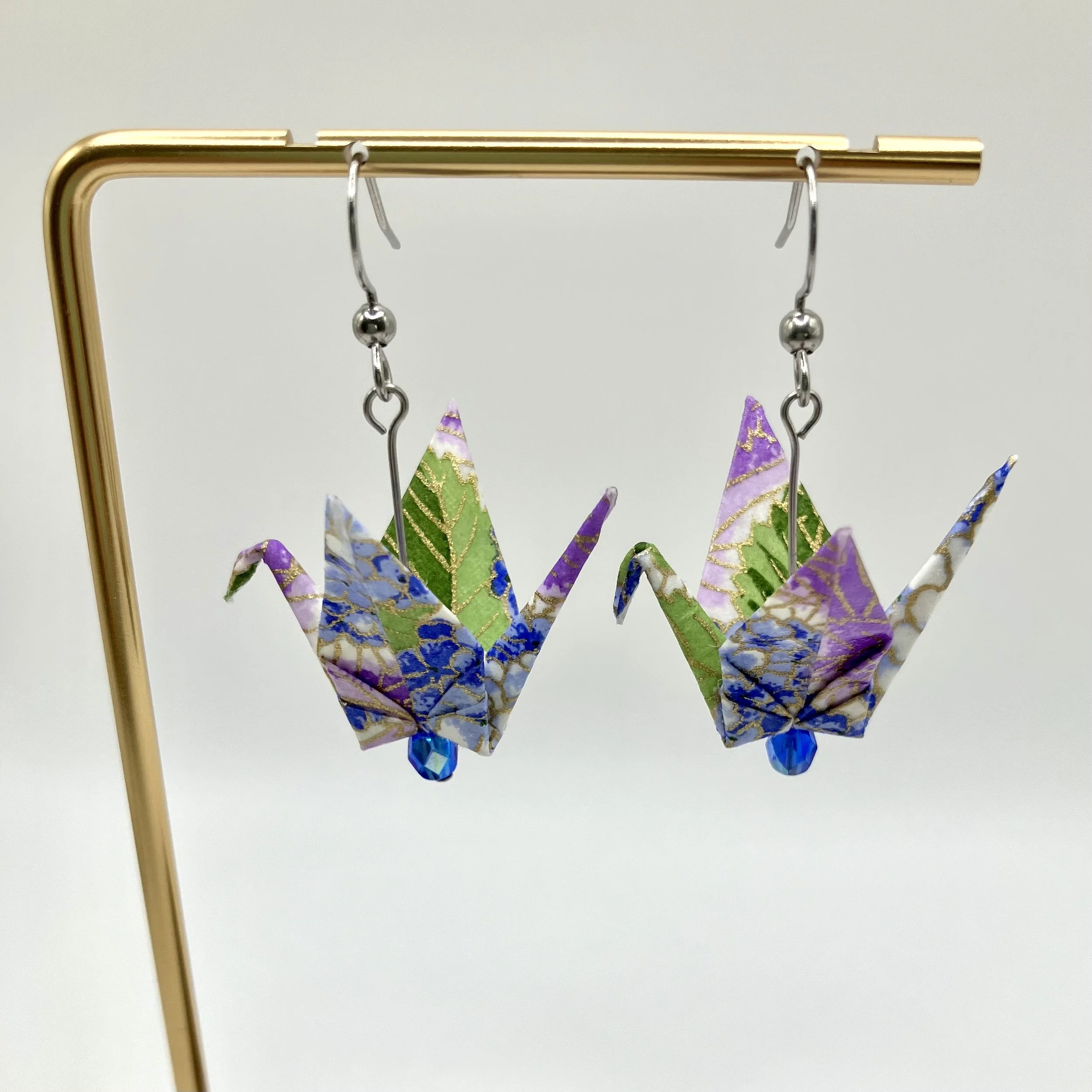 Boucles d’oreilles GRUE Hortensia