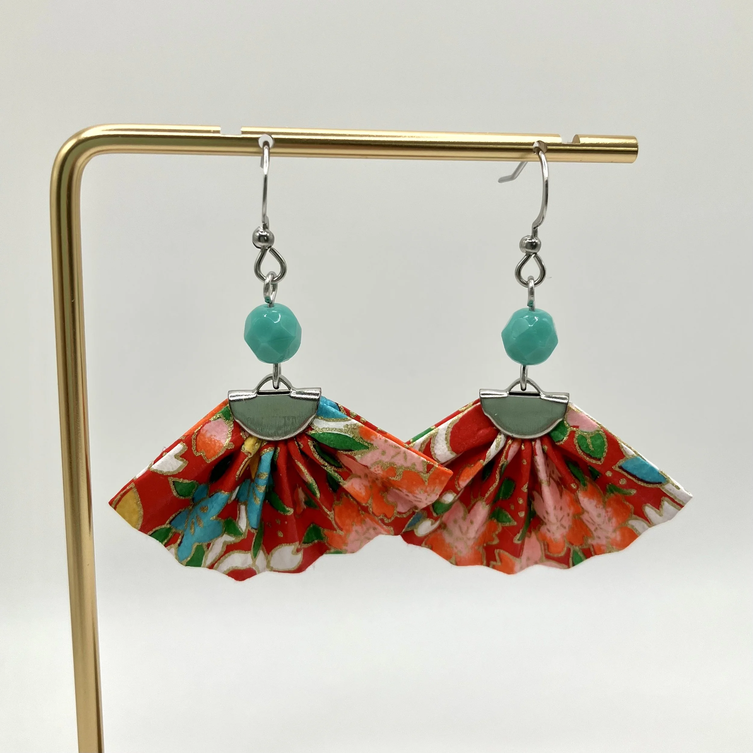 Boucles d’oreilles ÉVENTAIL Fleurs