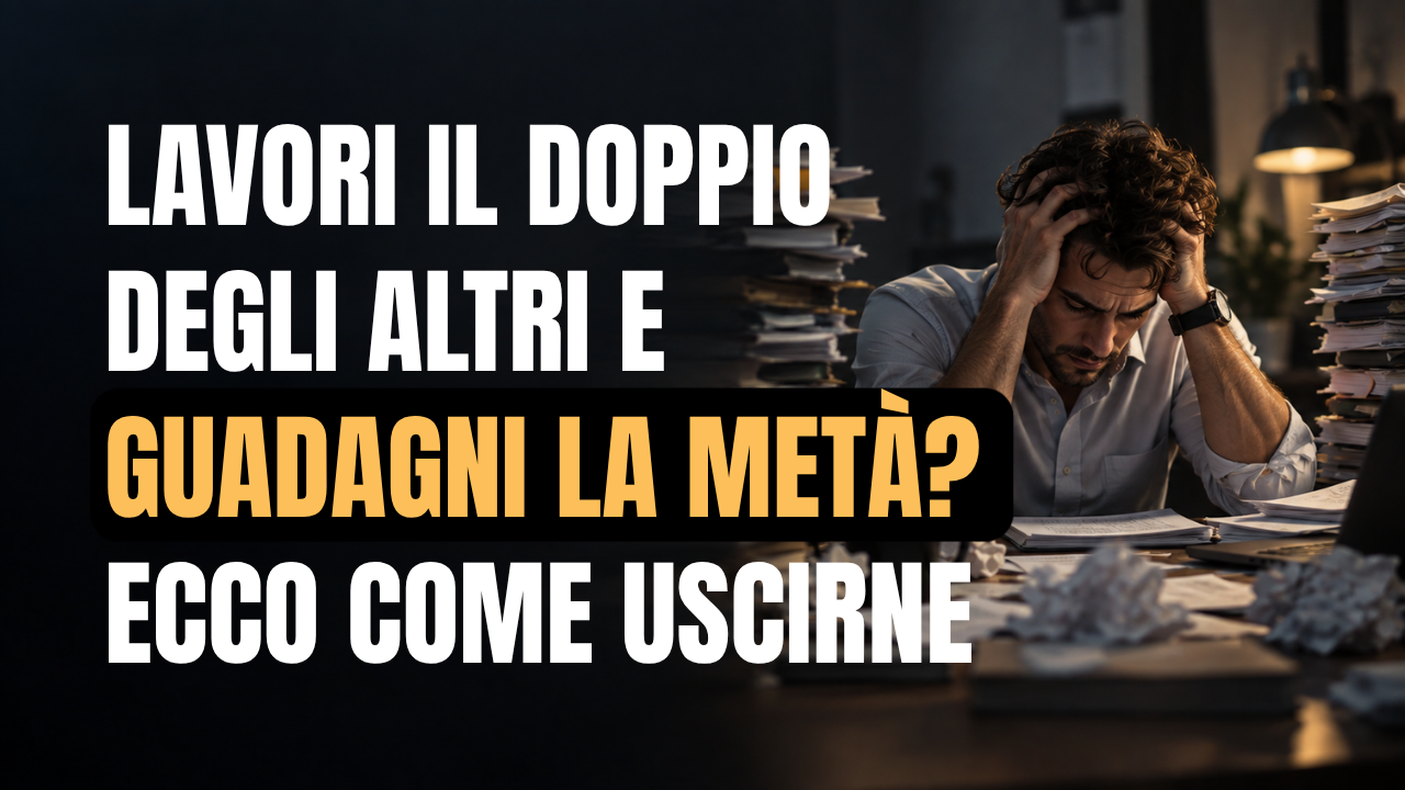 Lavori il doppio degli altri e guadagni la metà? 7 principi per uscirne