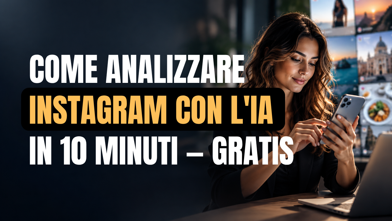 Come analizzare Instagram con l'AI in 10 minuti — gratis
