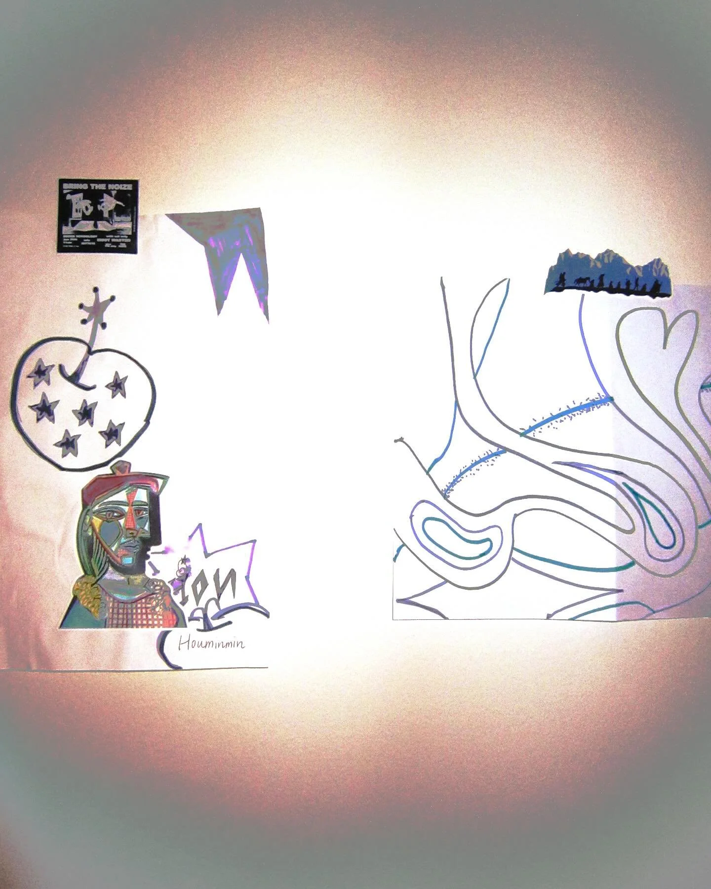 暴食症的苹果，
混乱不堪的胃。