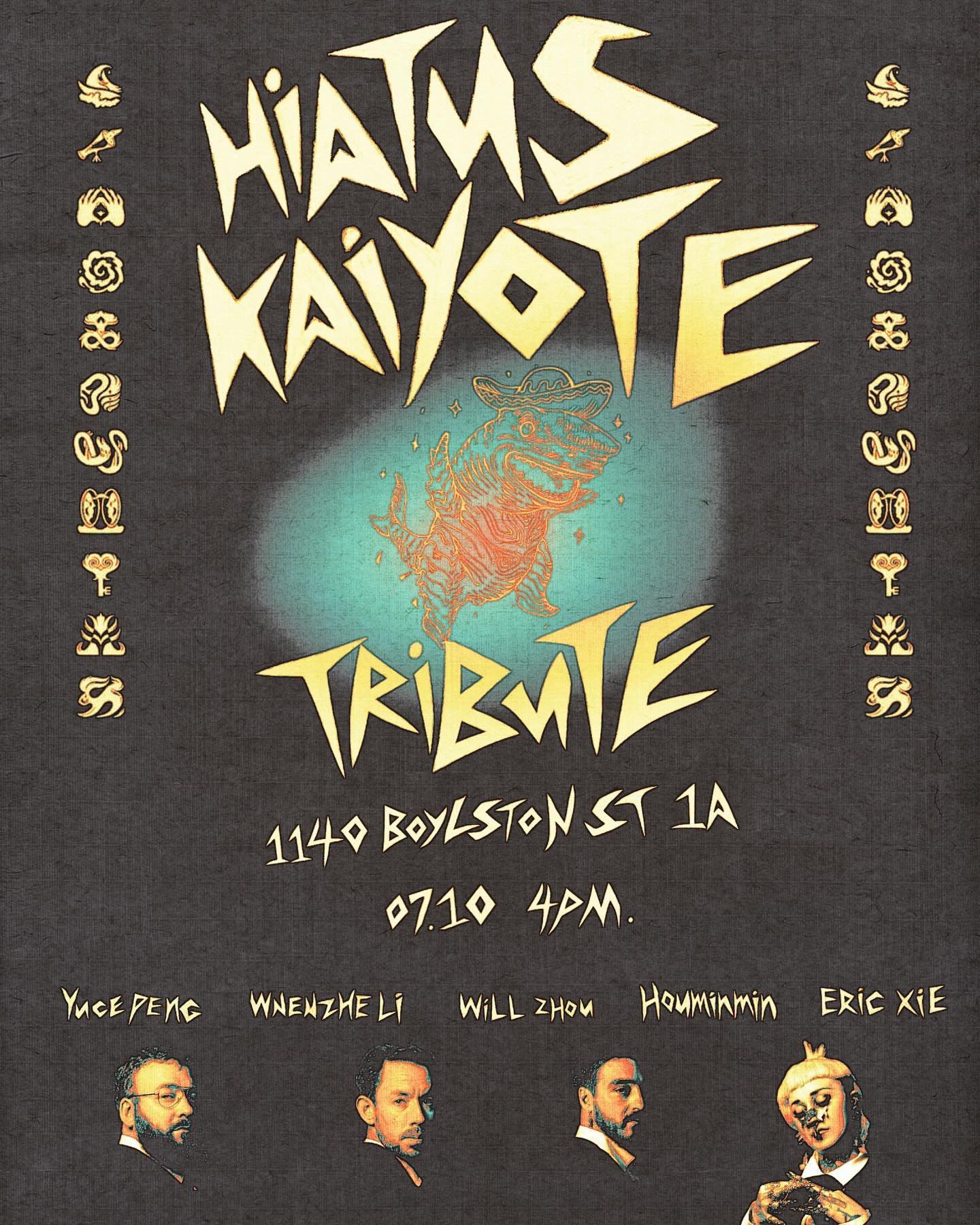 Hiatus Kaiyote Tribute&hellip;🪼

Jul.10th 4PM at 1140 Boylston St 1A

Come check out our show for some funky fusion and neo-soul vibes&hellip;

🎤Lead singer: @xiangyoudaohaidi 
🎹Keys: @wenzhe.live 
🎸Guitar: @ericxie1998 
🎶Bass: @yuce_peng 
🥁Dru