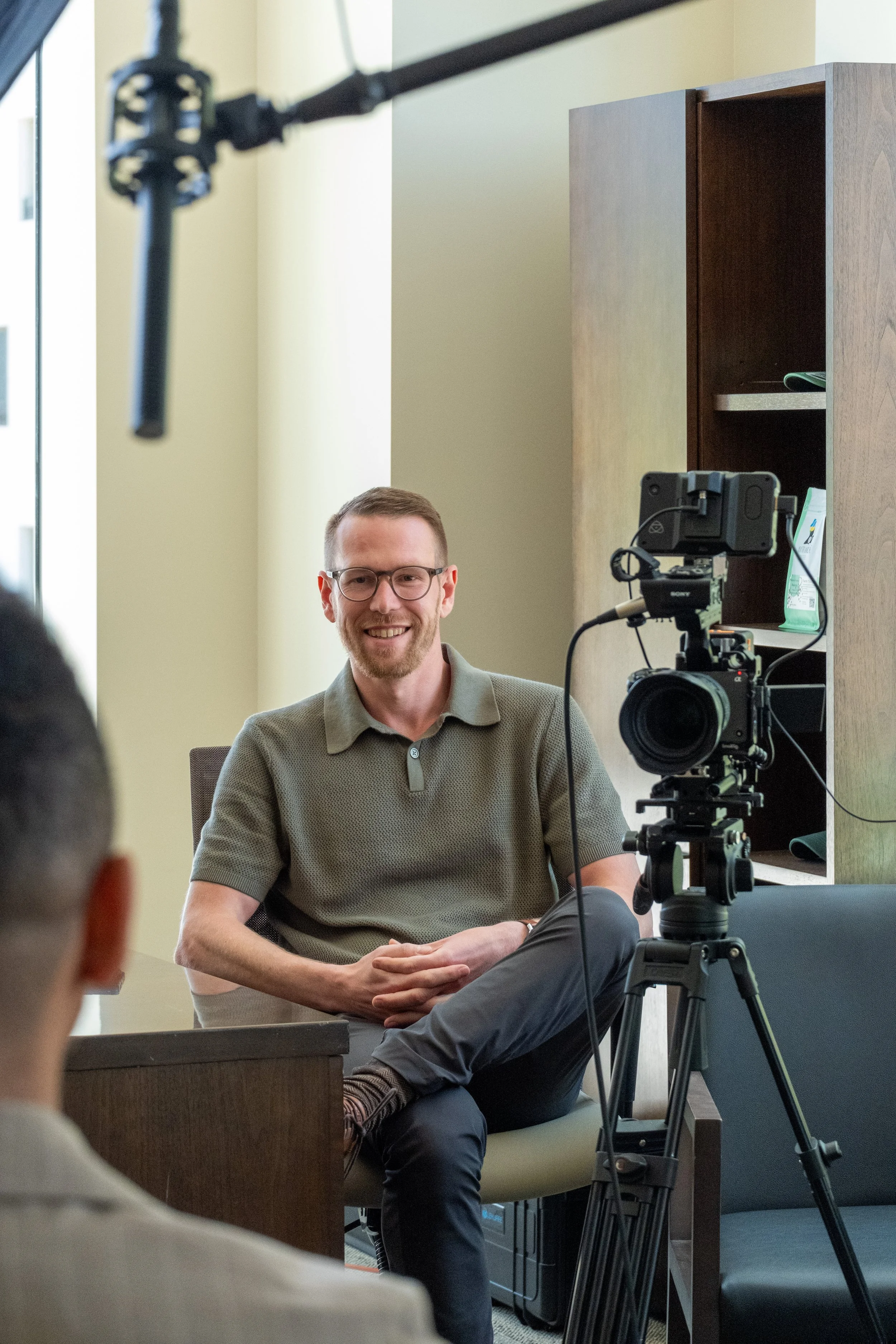 Build Stories interviewing a retail construction executive