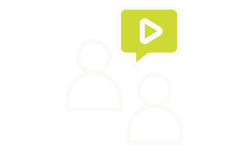 Icon of presenting a video in a meeting.