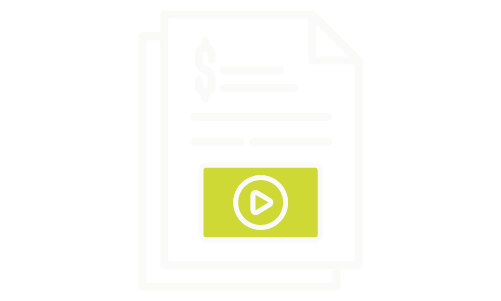 Icon of video sent in a proposal document.