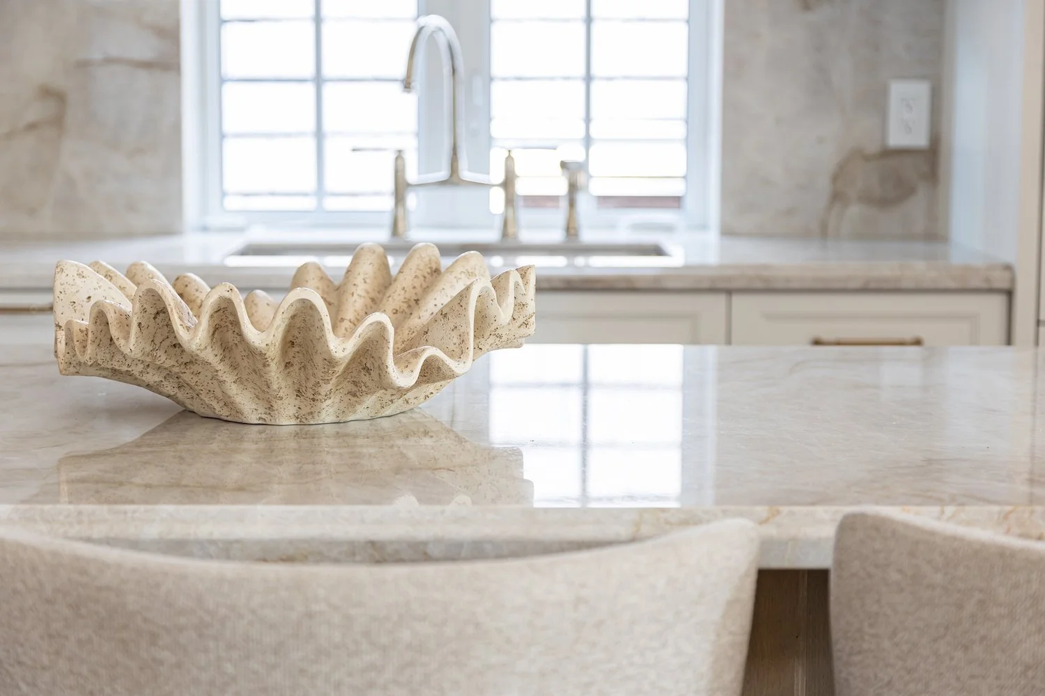 Close-up of decorative accessories and layered textures in a professionally staged Vancouver townhouse.