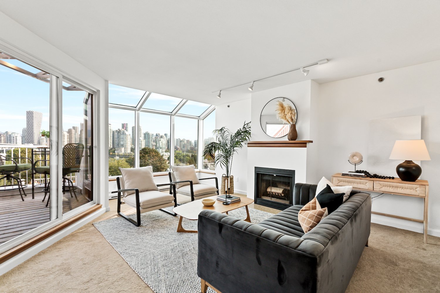 Modern Townhouse Staging in False Creek Vancouver
