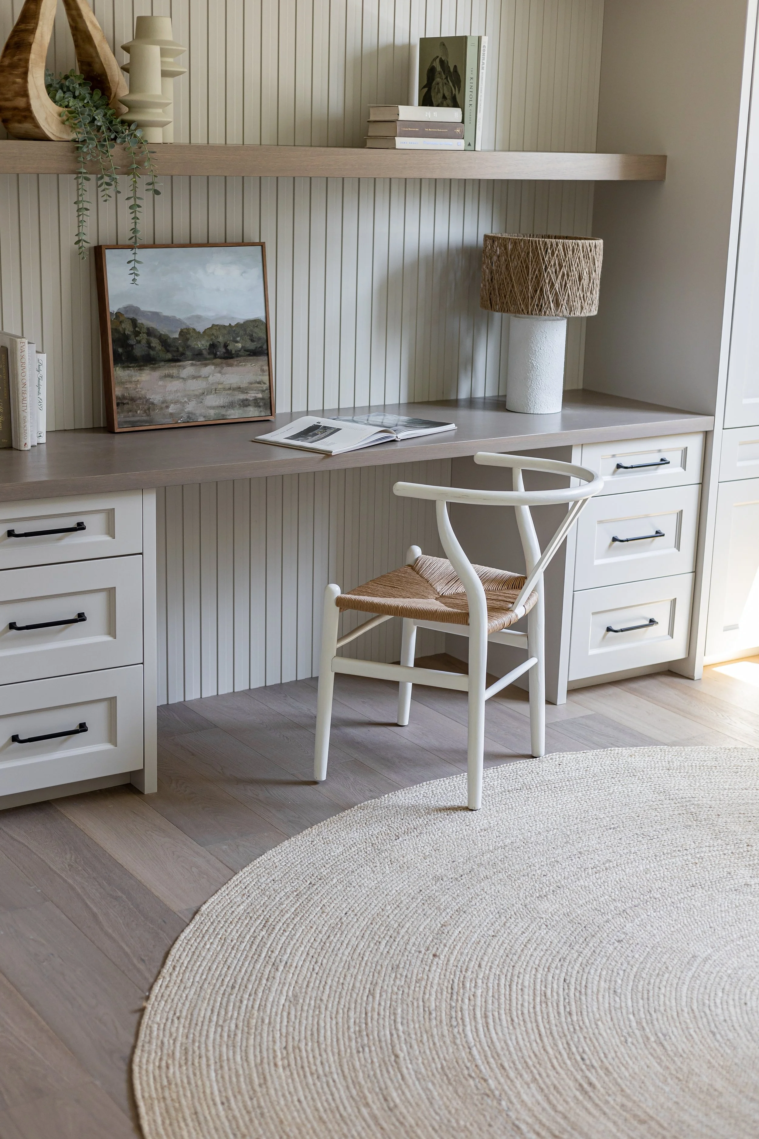 Modern home office in a Burnaby luxury property with clean, functional staging