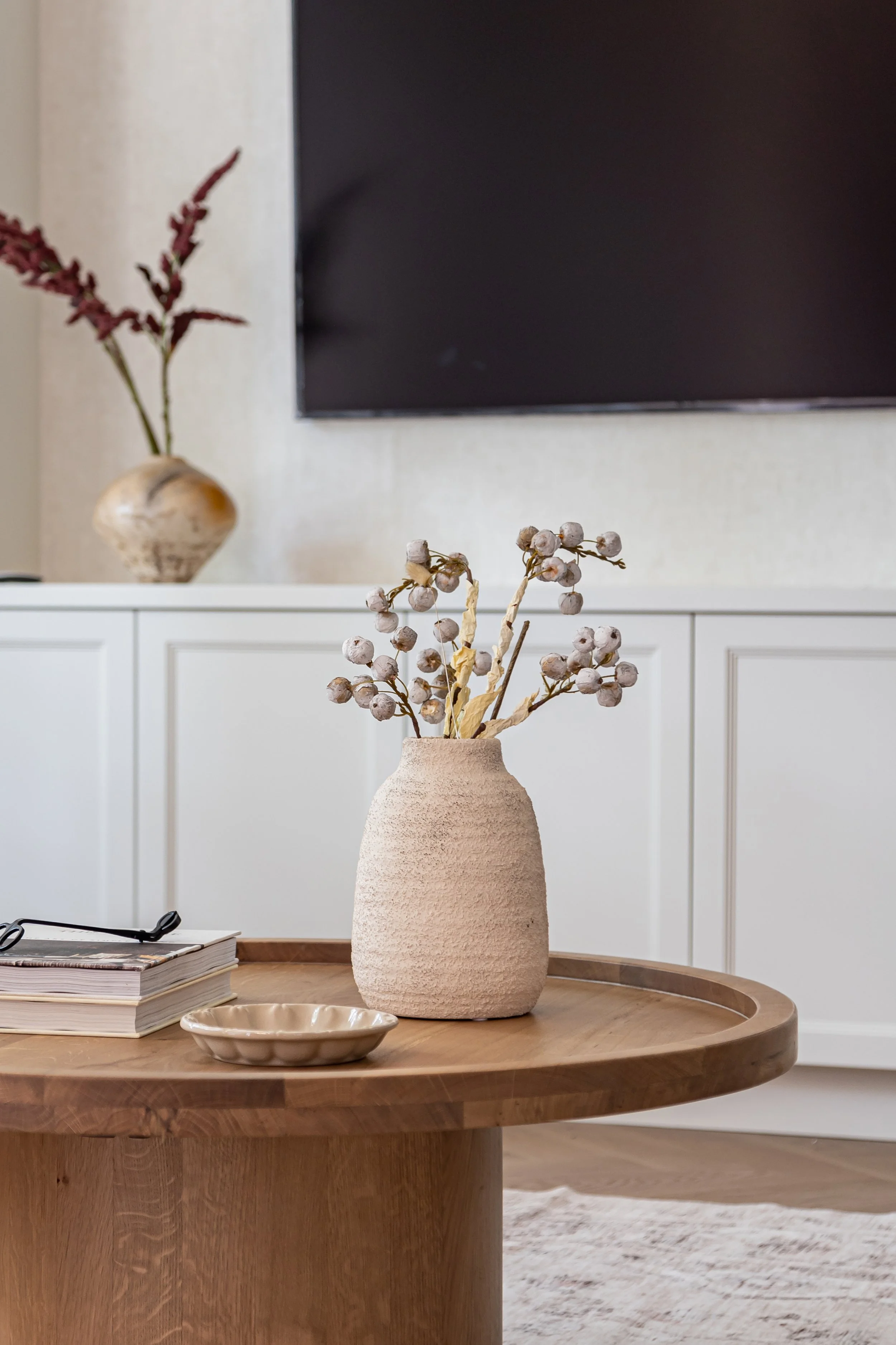 Curated decorative accents and furniture styling by The Design Alchemist for a Cambie Village luxury townhouse.