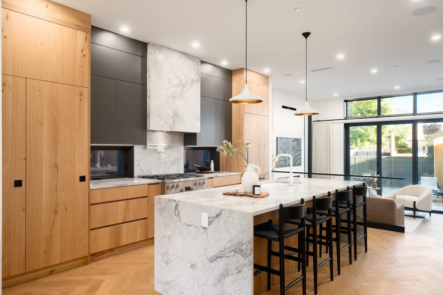 Modern kitchen featuring clean finishes and thoughtful styling in a Vancouver duplex.