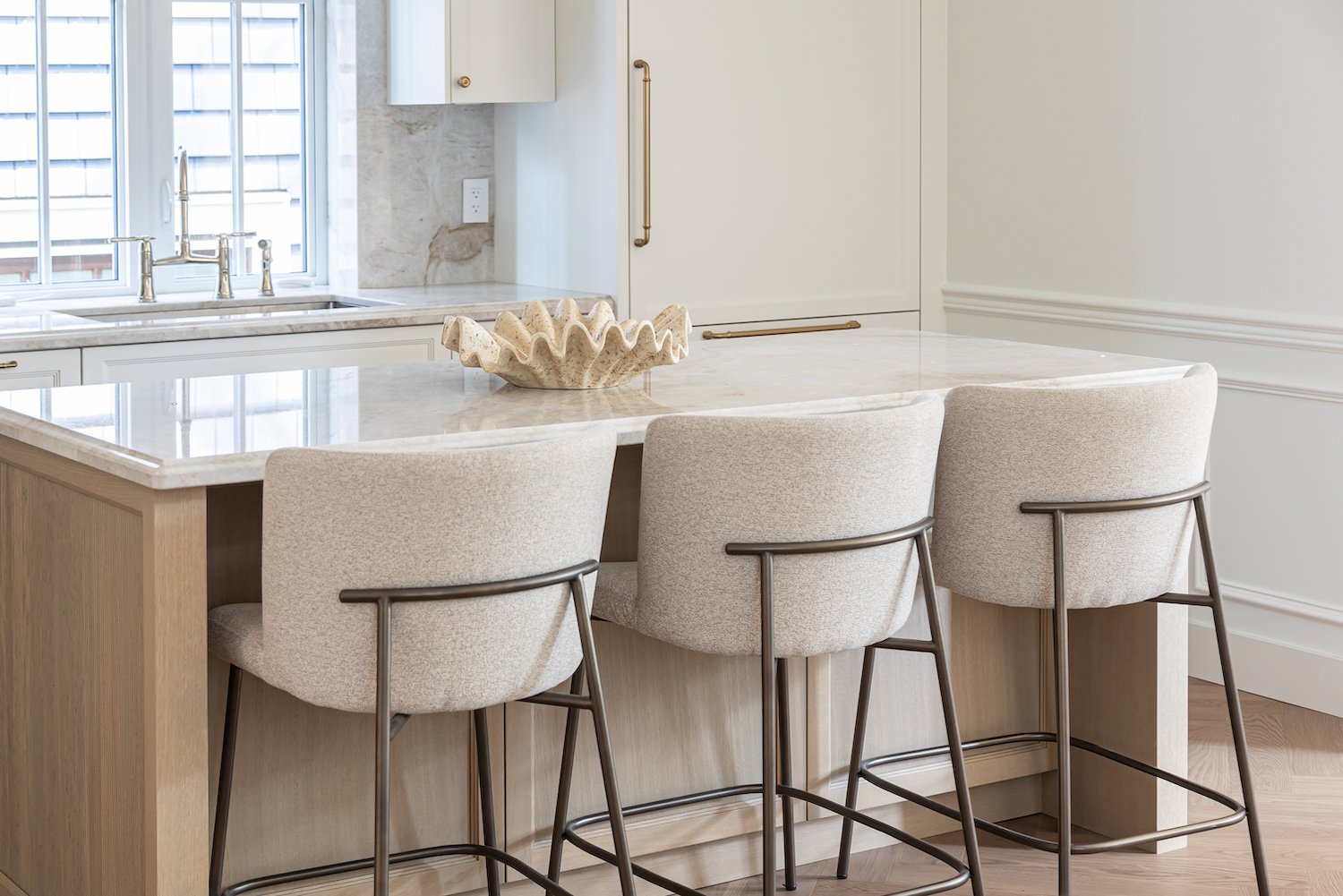 Professionally styled kitchen in a Vancouver townhouse featuring carefully selected decorative accents.