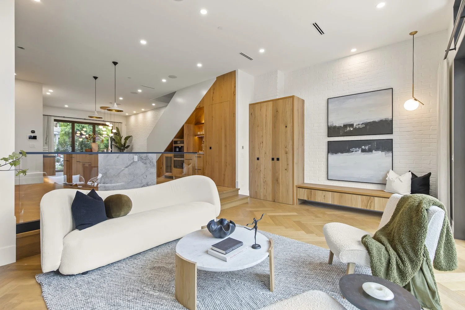 Living room furnishings and decorative details in a professionally staged luxury home.