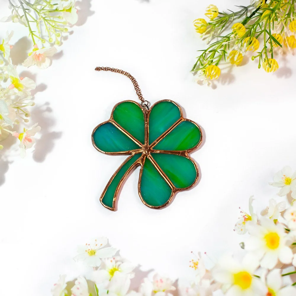 Shamrock Suncatcher - Gold