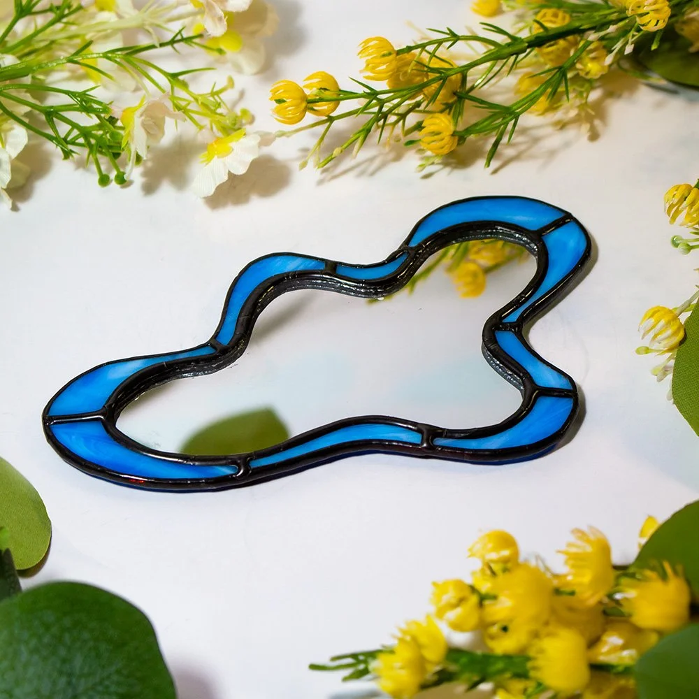 Pocket Mirror - Funky Blue