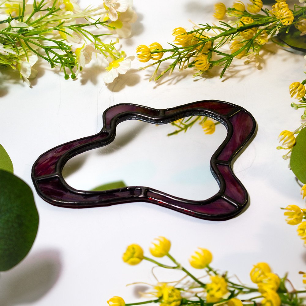 Pocket Mirror - Funky Burgundy