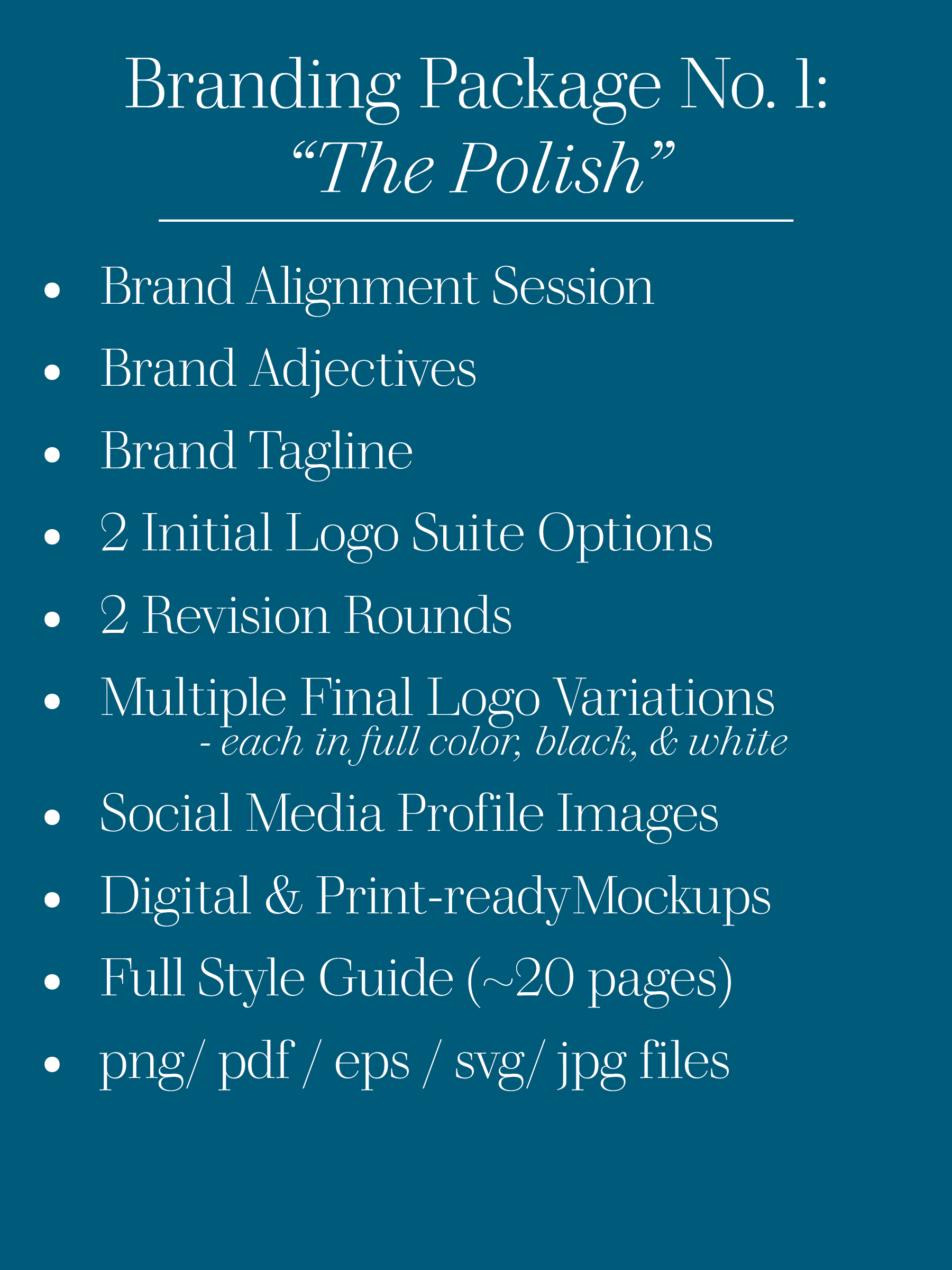 Branding Package No. 1