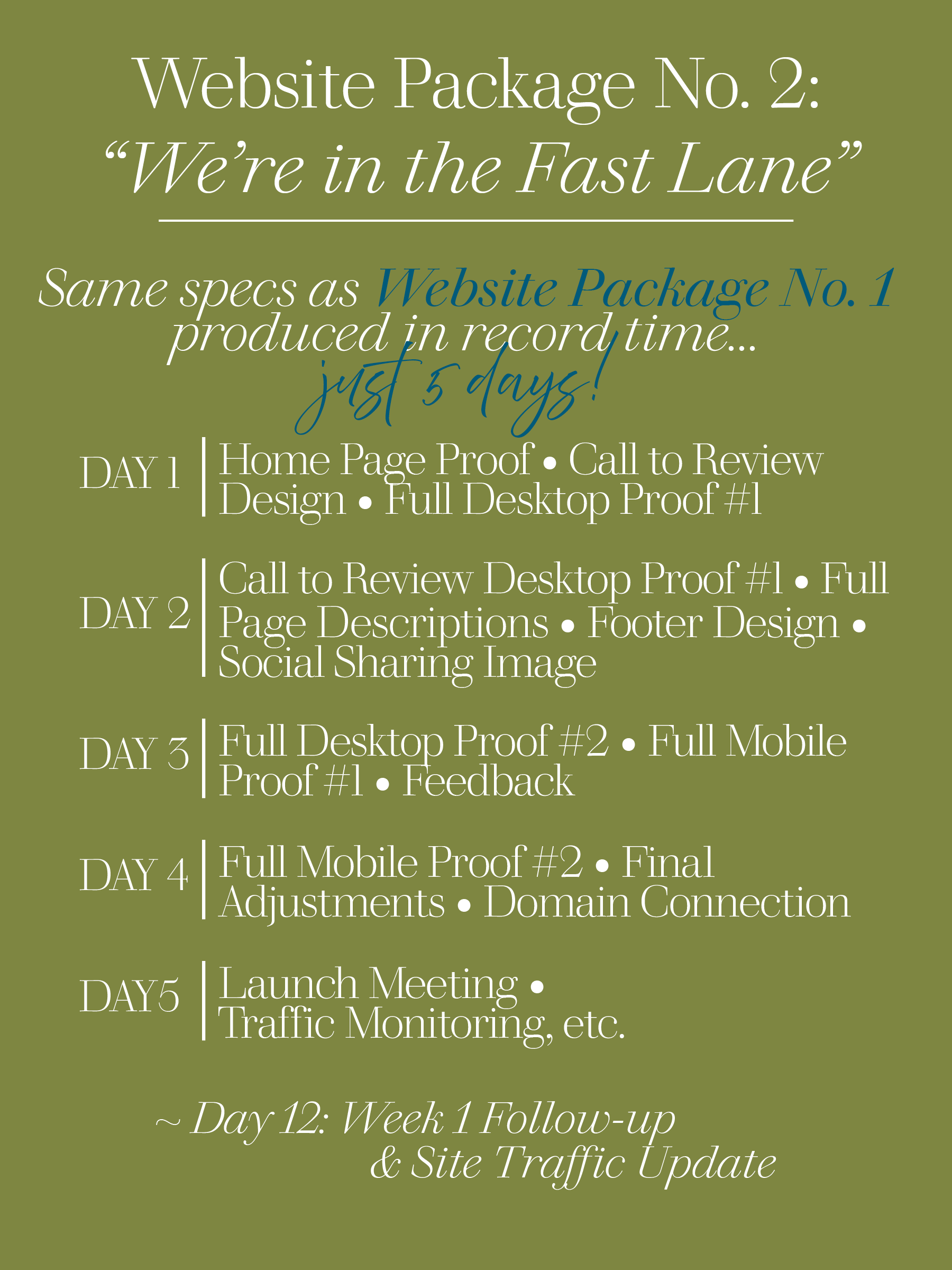 Website Package No. 2: 