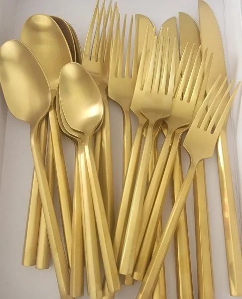 Matte Gold Flatware