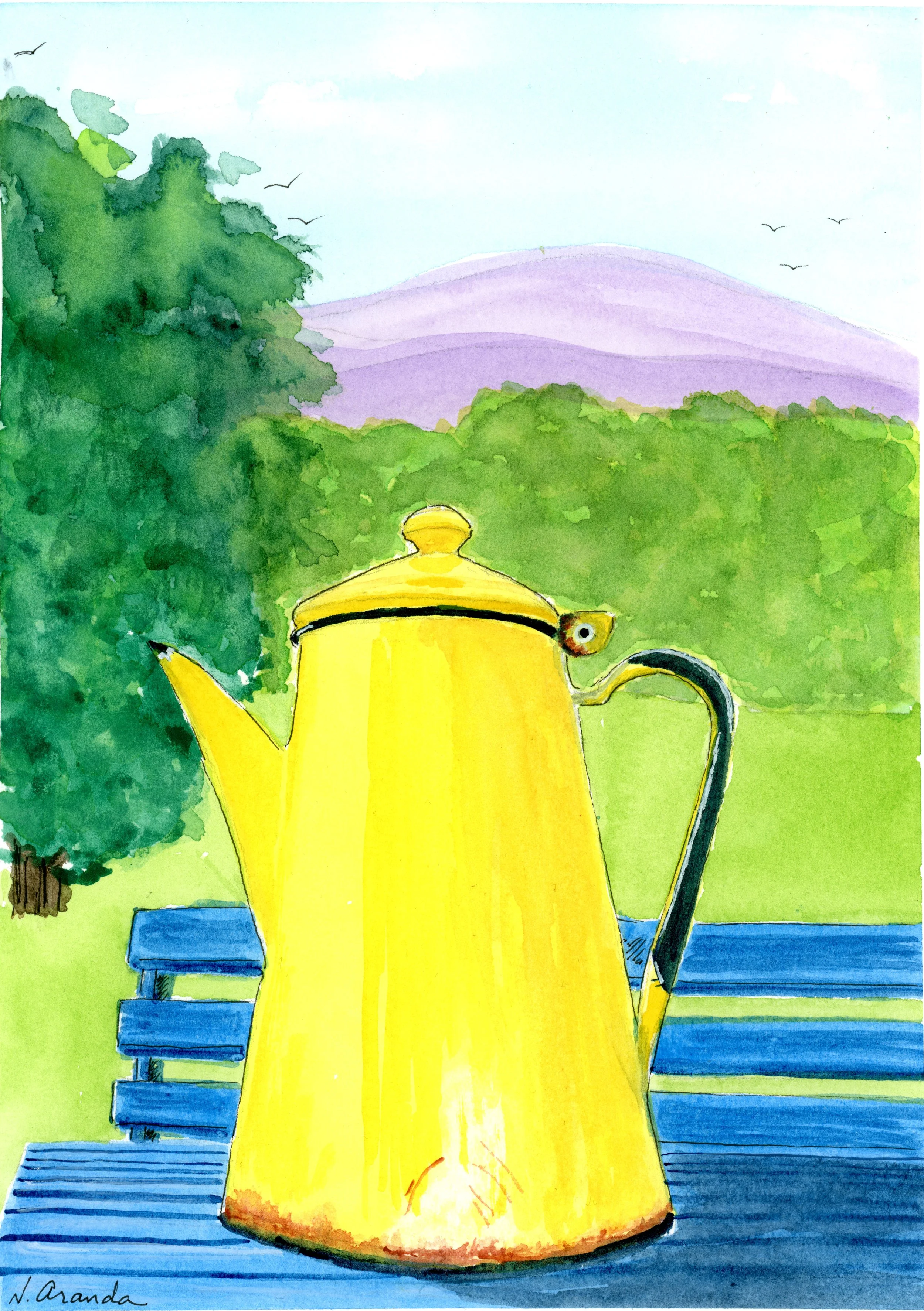 Metal Kettle in the Park