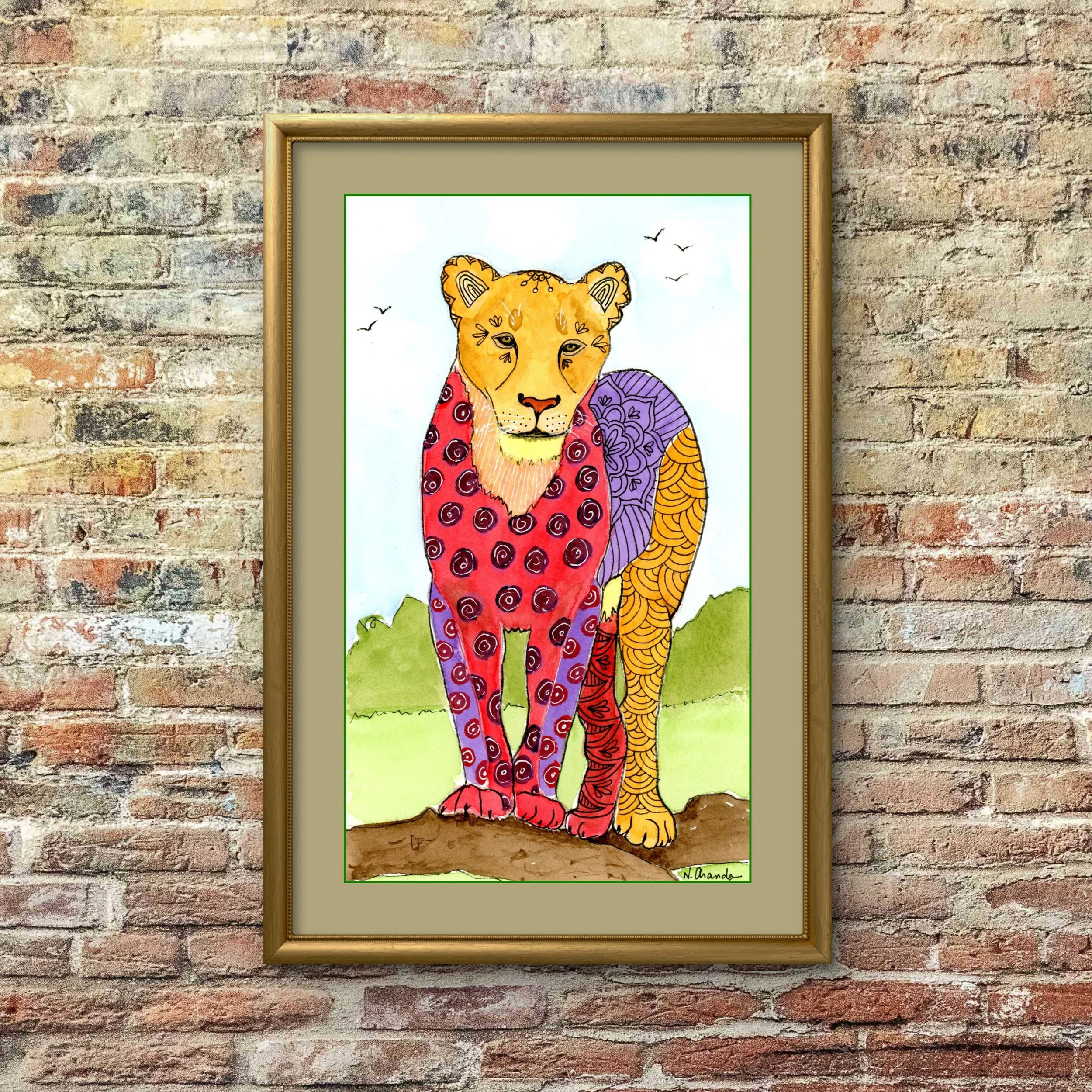 Magic Lioness - print