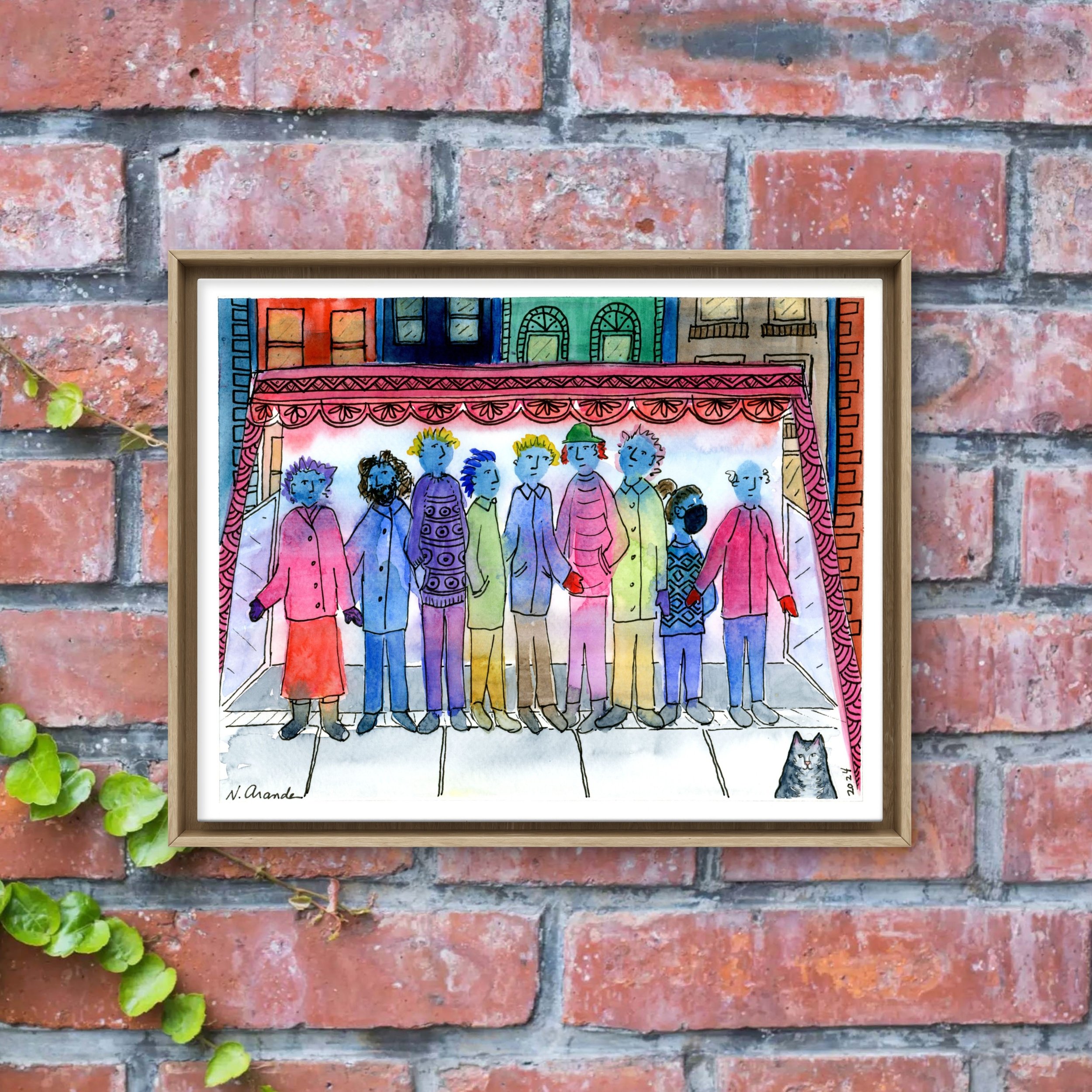 Waiting For The Bus - print