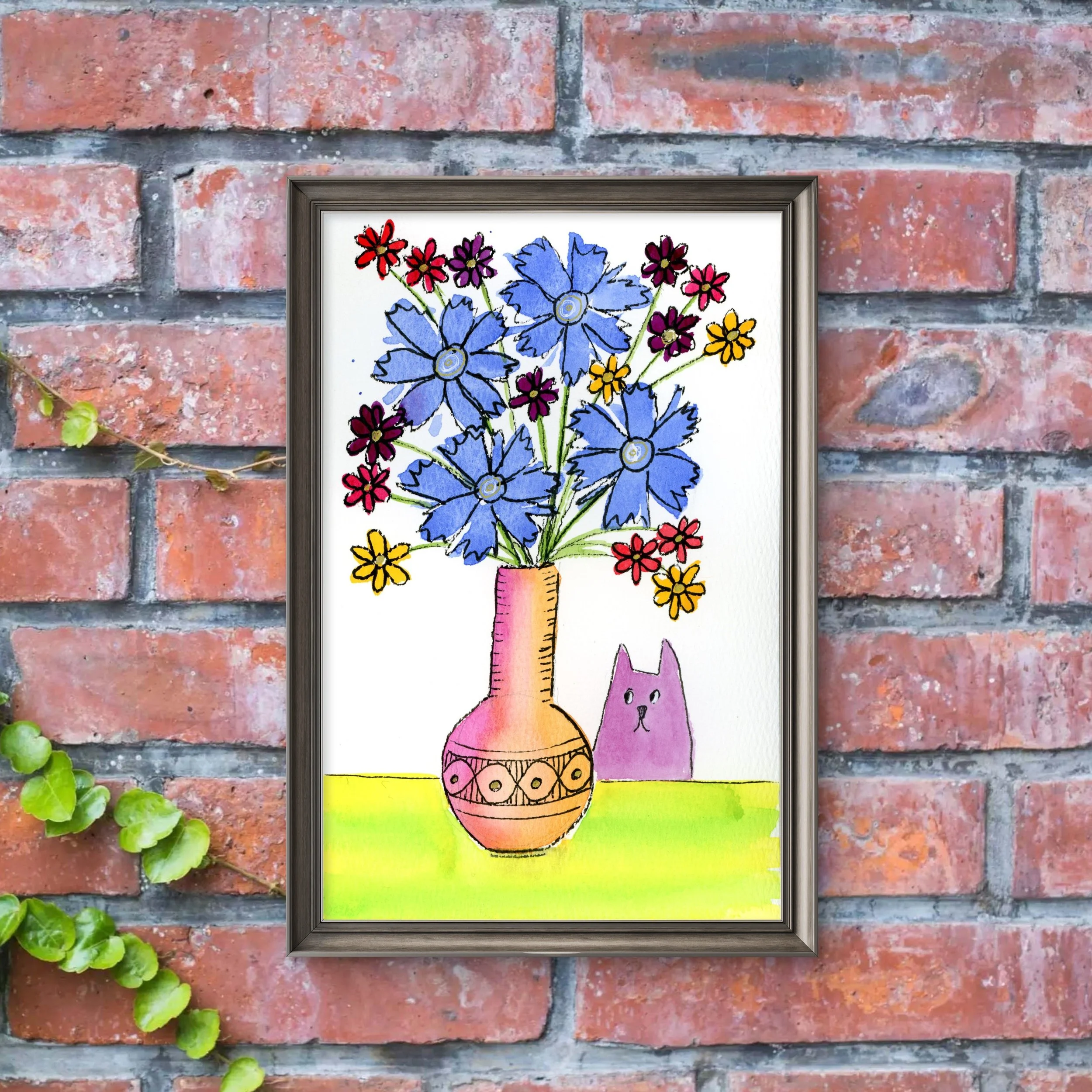 Never Trust a Purple Cat - print