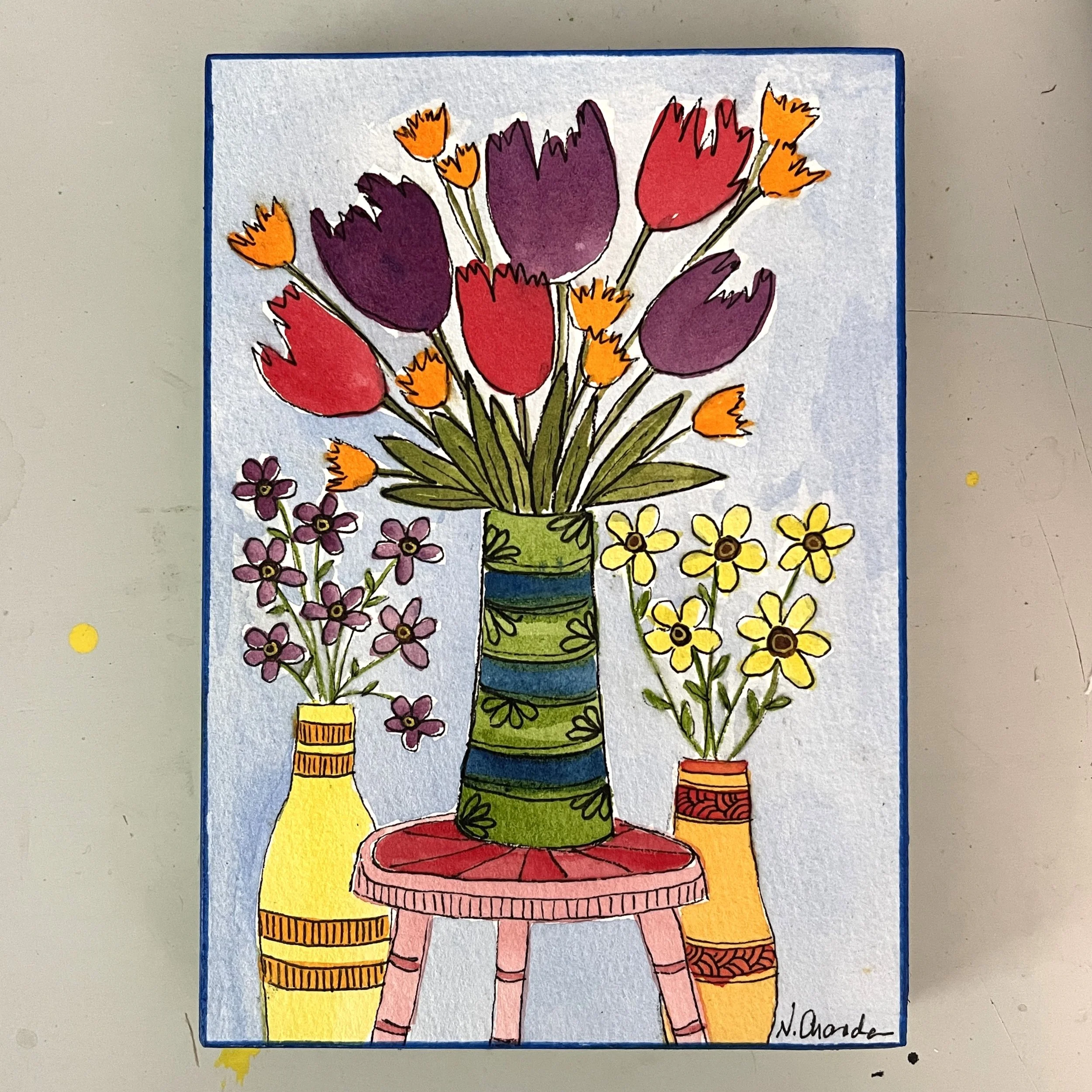 1200 dpi Tulips on a Stool II CW.JPG