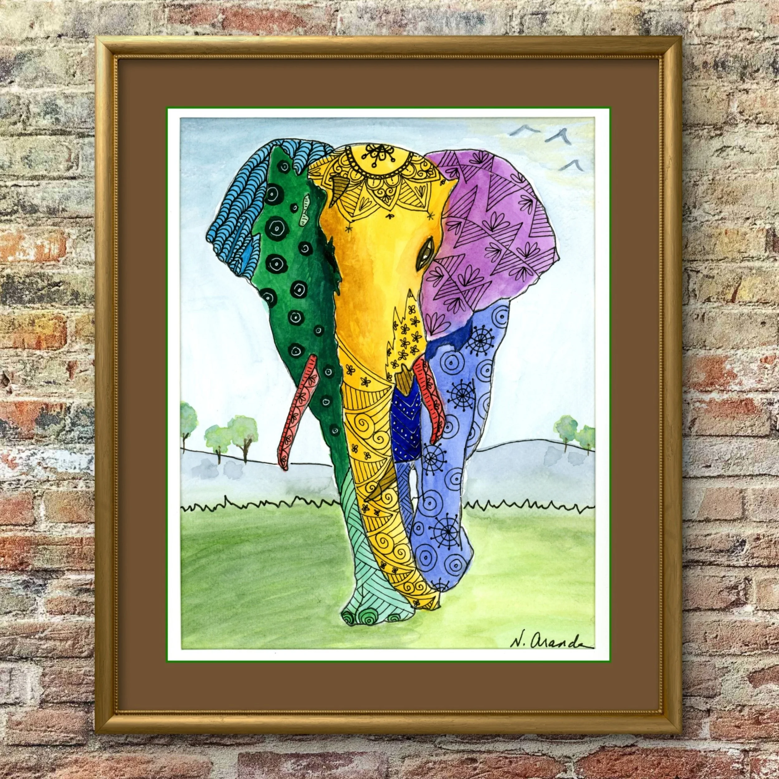 Elephant - print