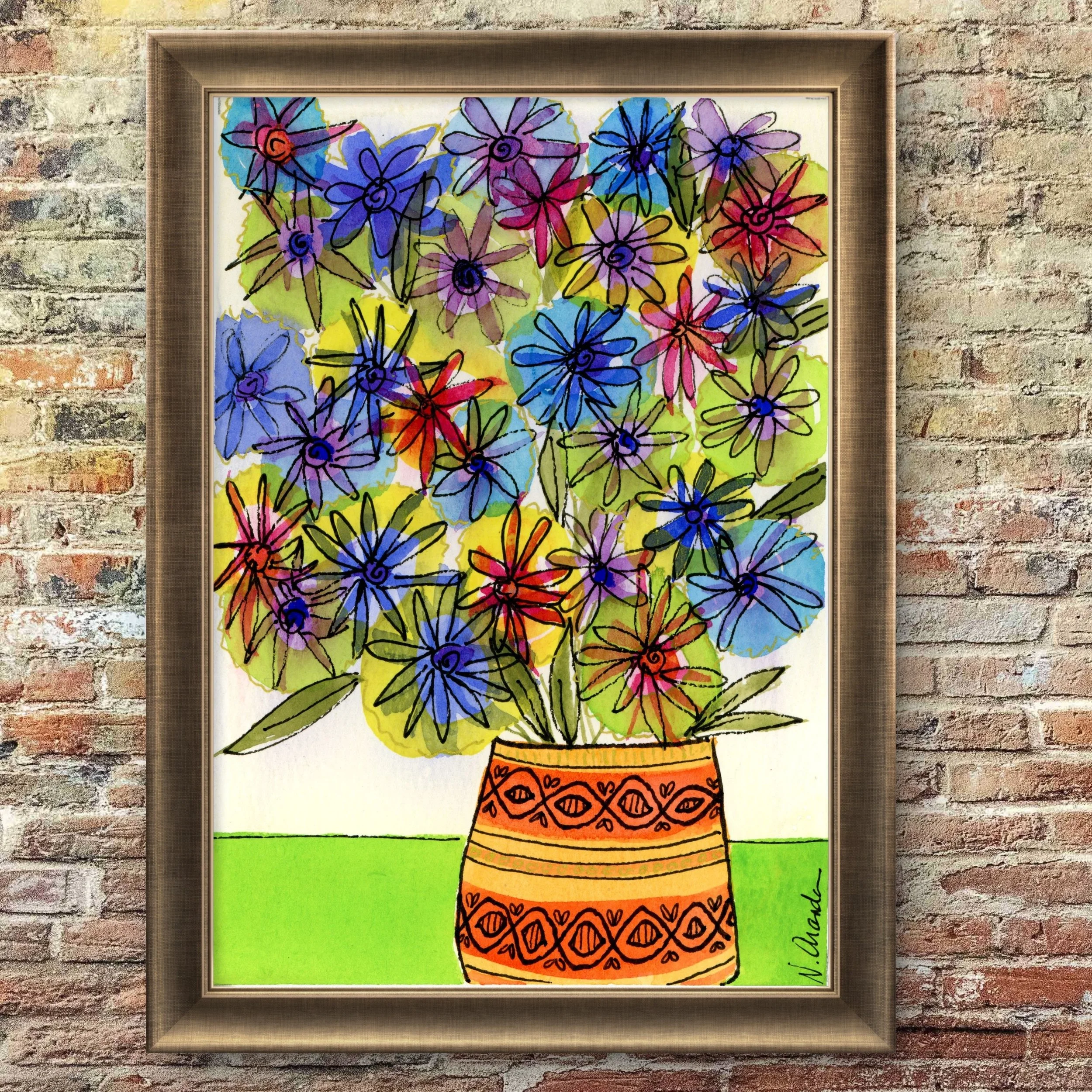 Star Flowers - print