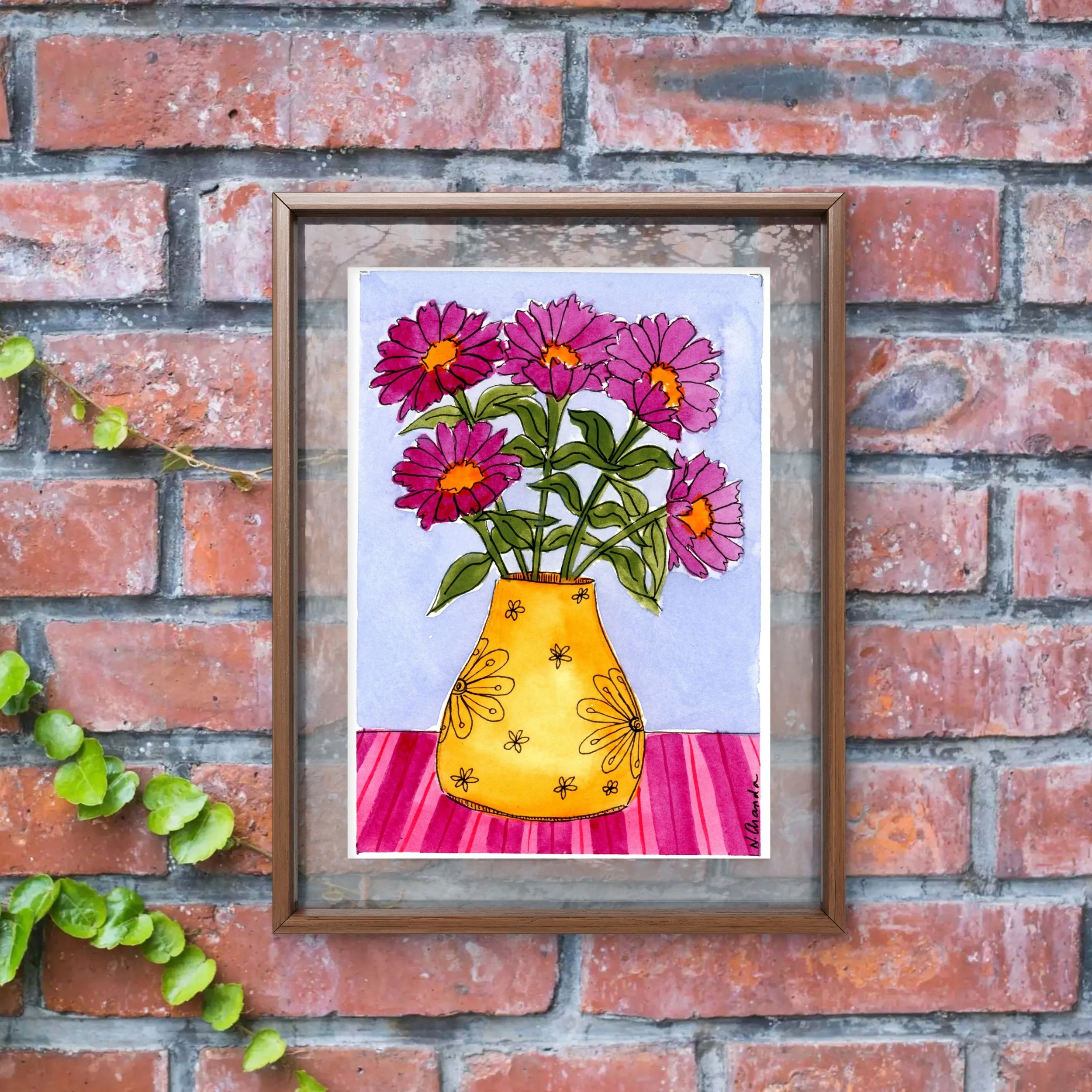 Daisies and a Penny Jug - print