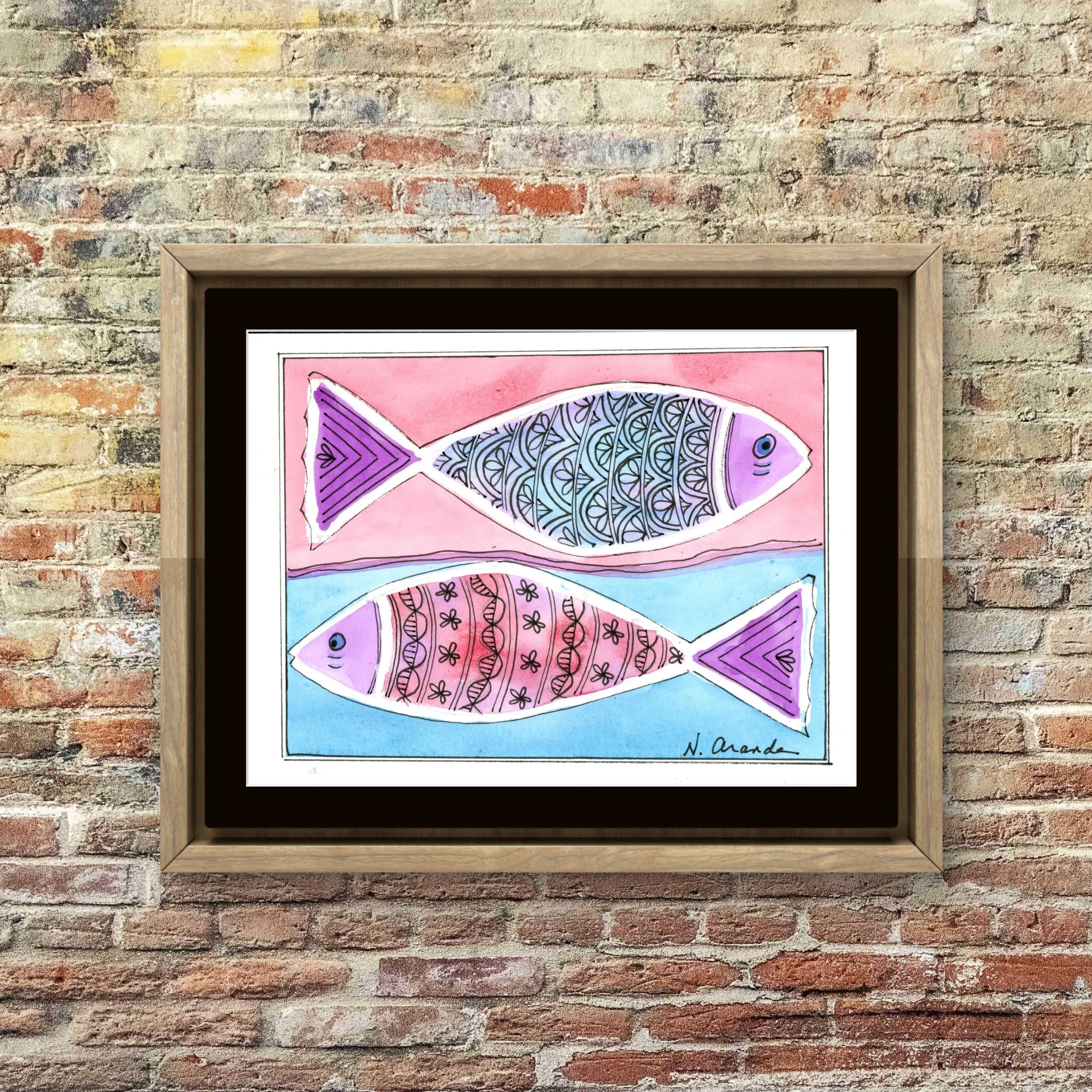 Fish at Odds - print