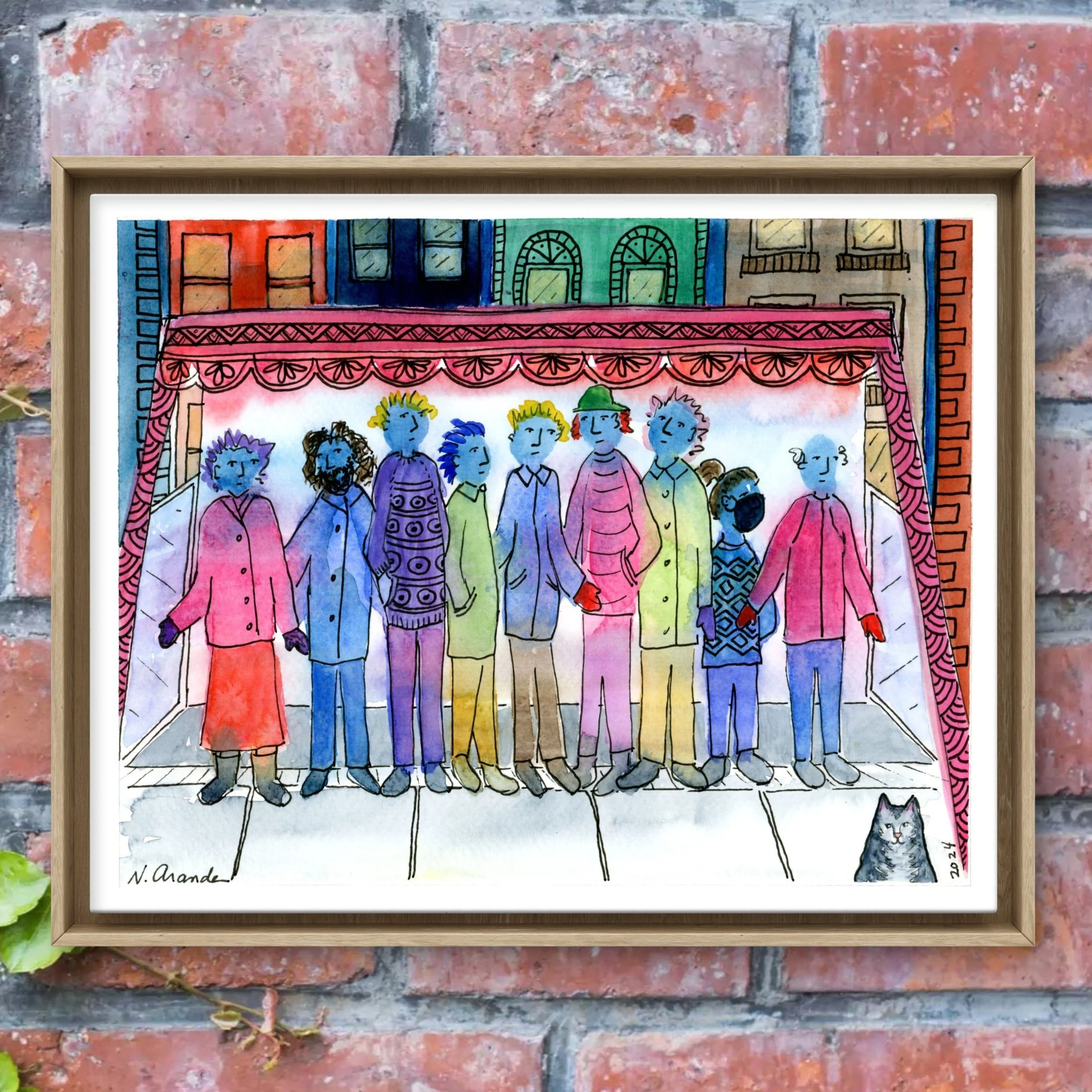 Waiting For The Bus - print