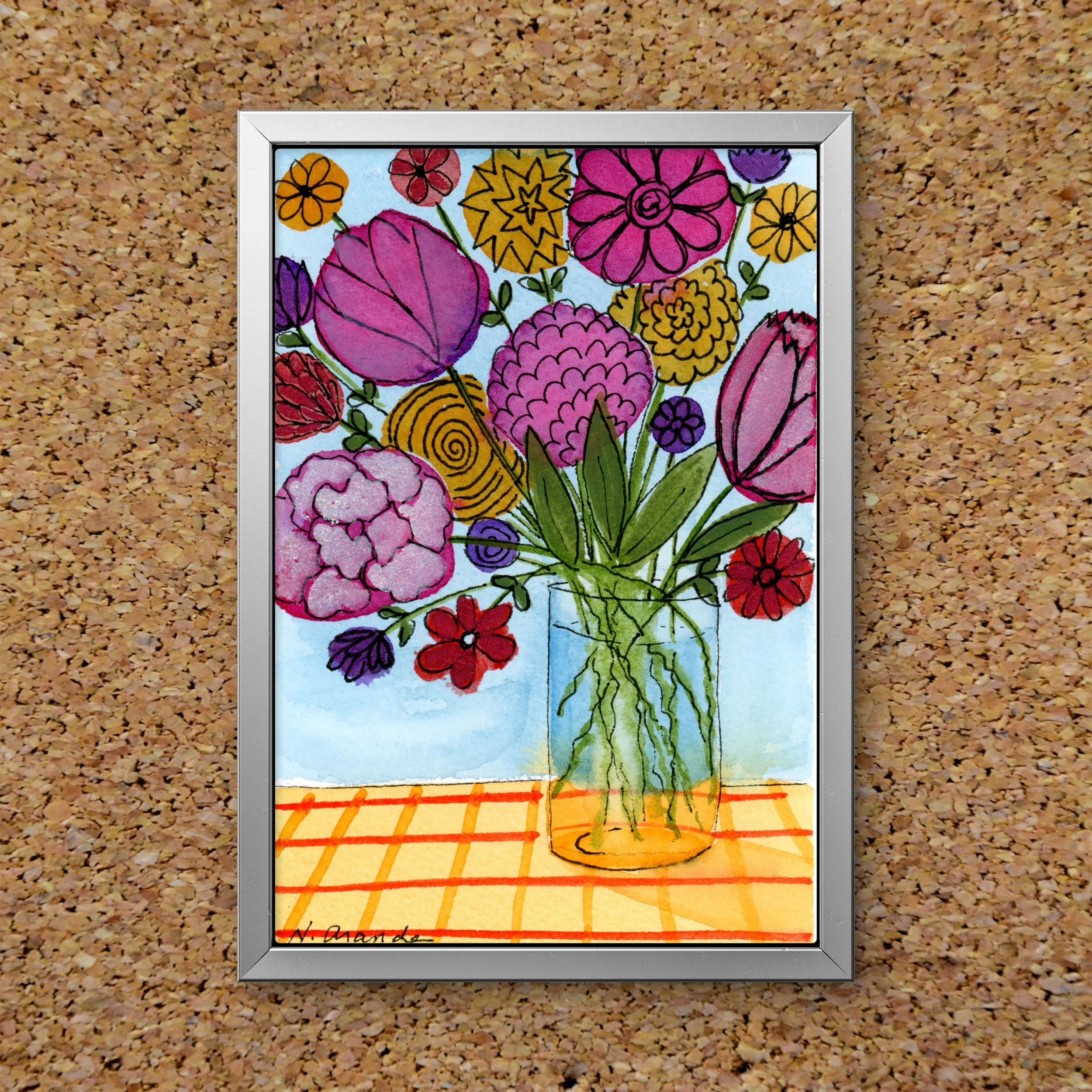 Fantasy Flowers - print