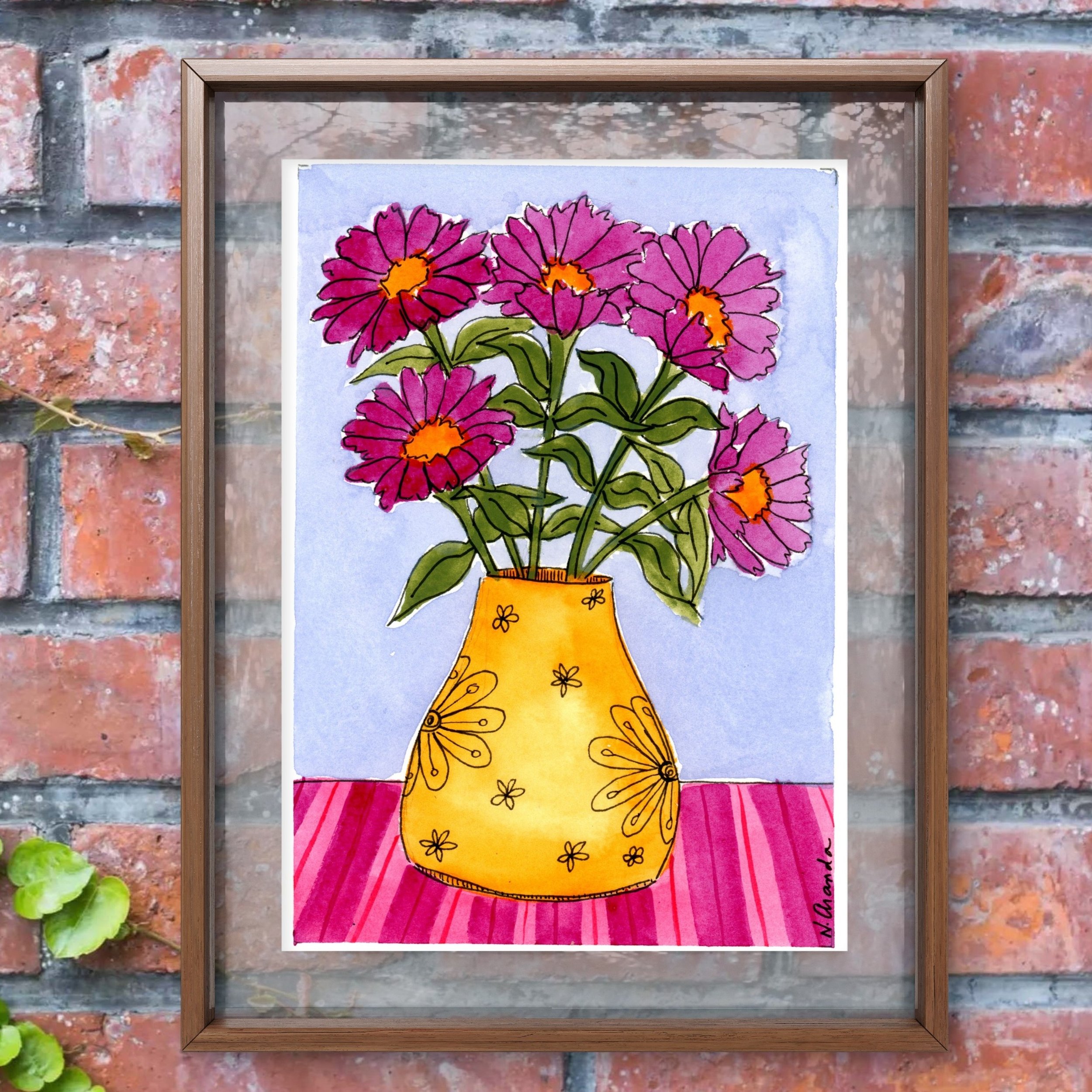 Daisies and a Penny Jug - print