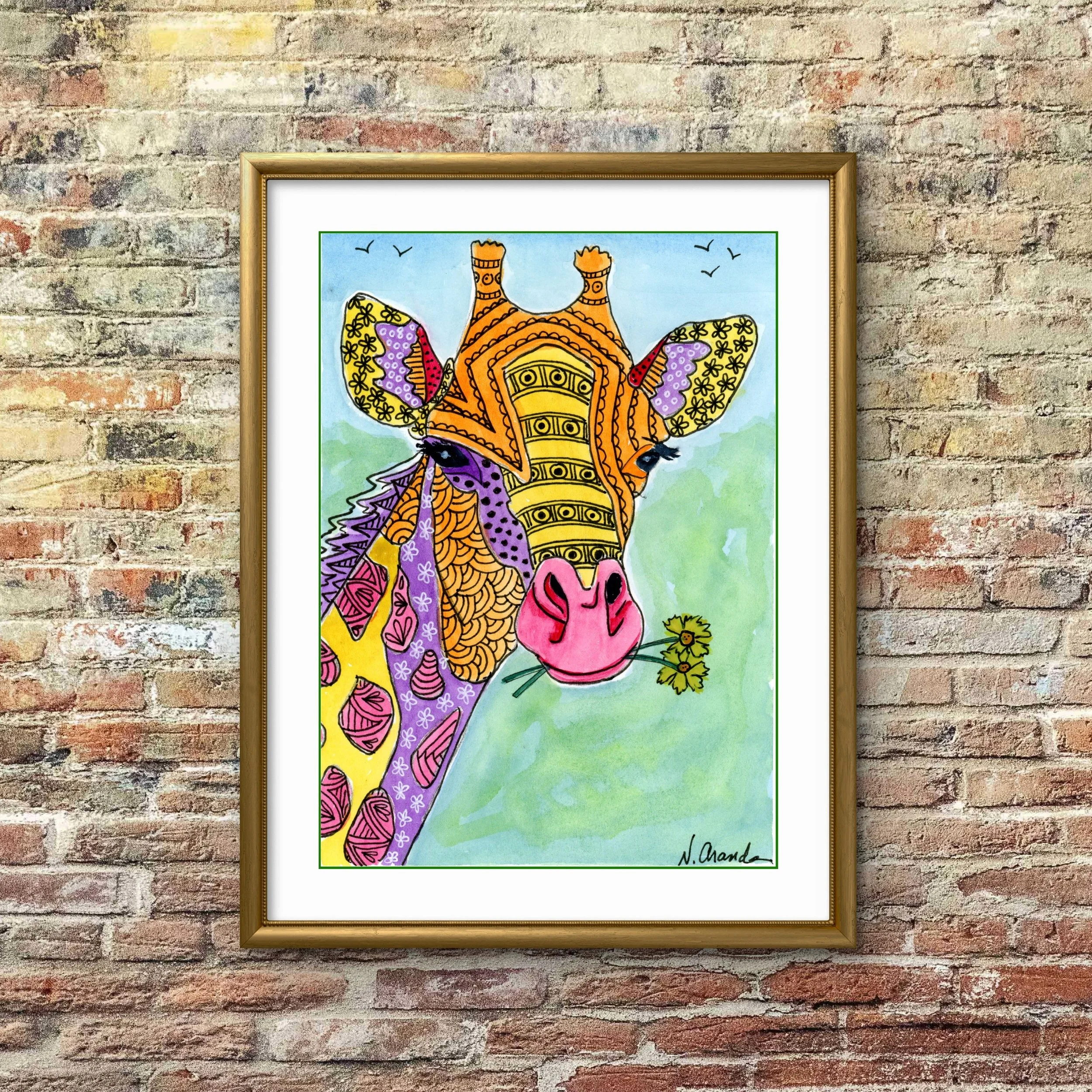 Giraffe - print