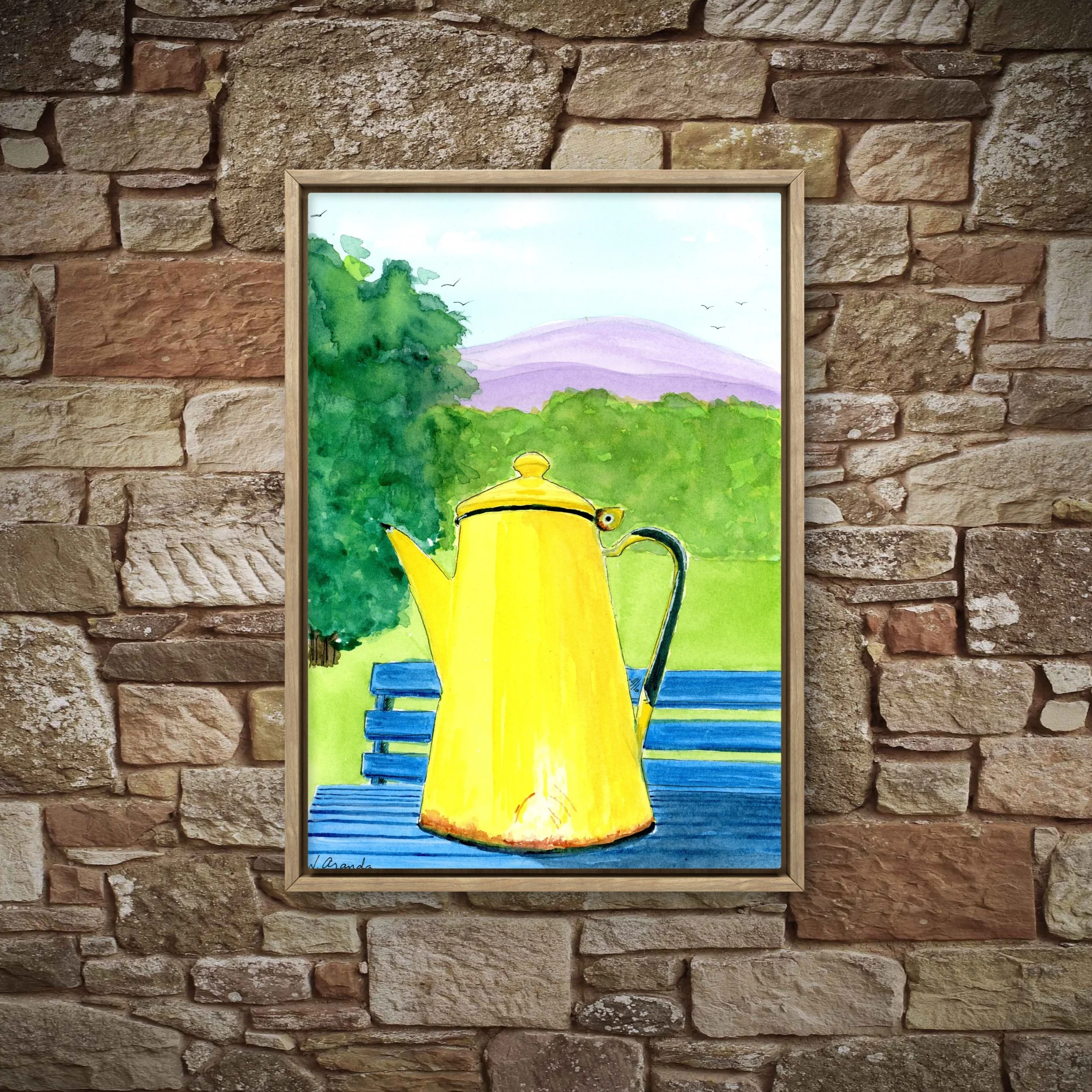 Metal Kettle in the Park - print