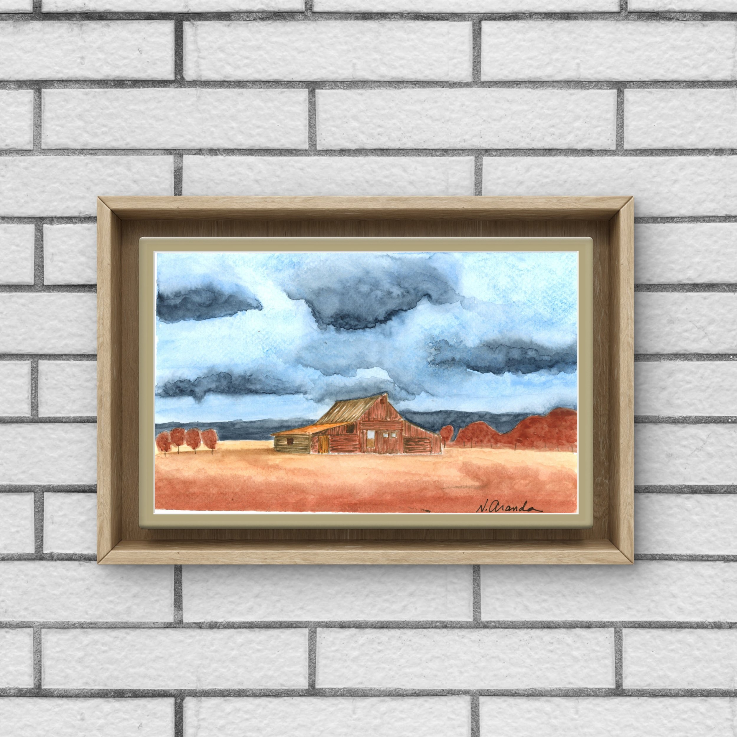 Frontier Cabin - print