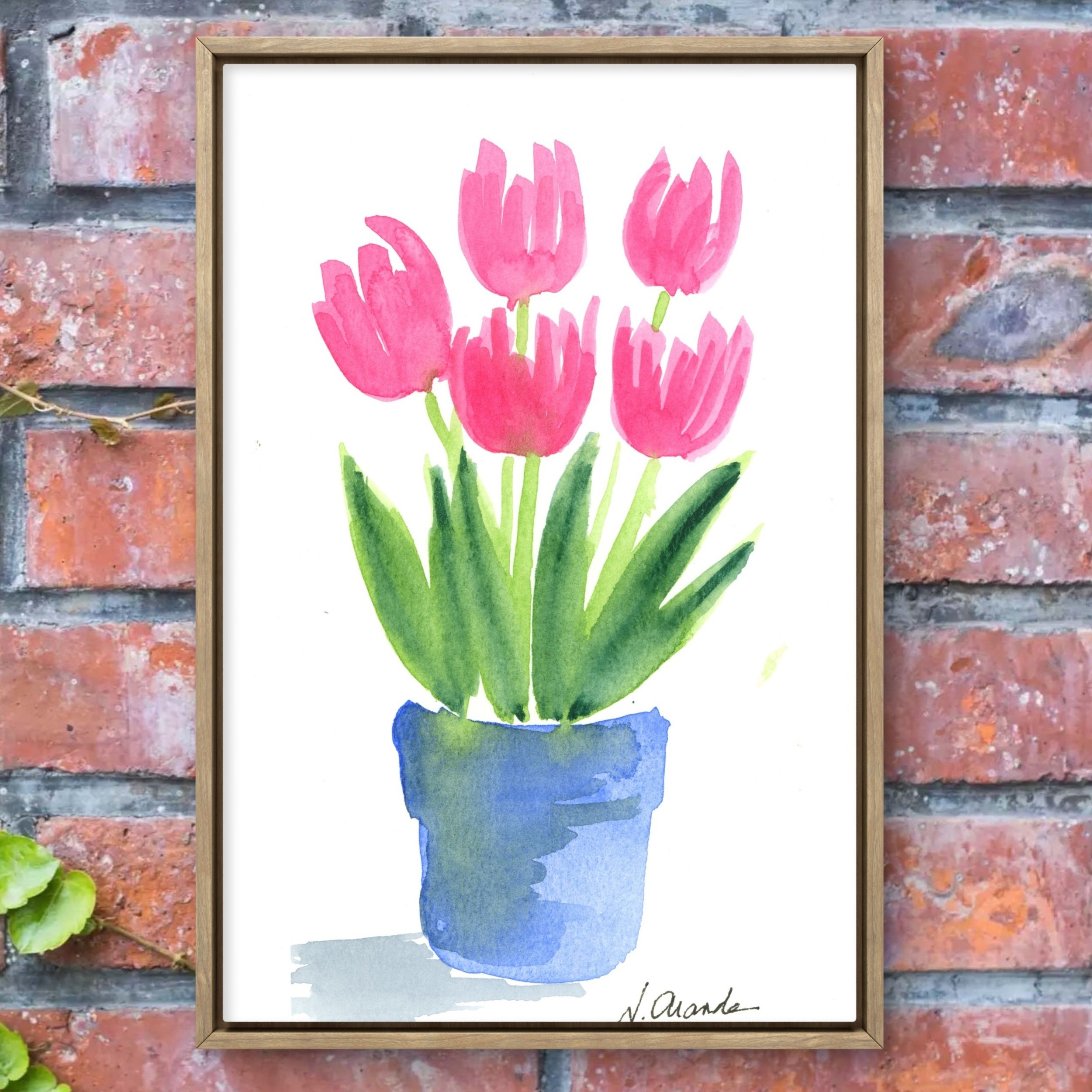 Very Plain Tulips - print